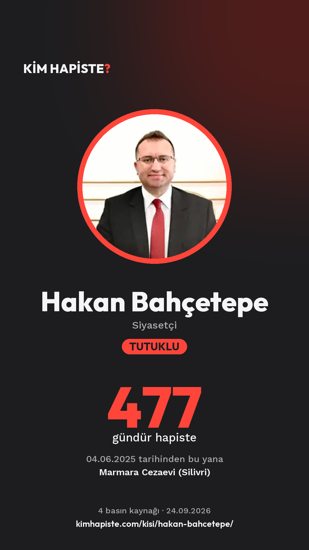 Hakan Bahçetepe paylaşım kartı