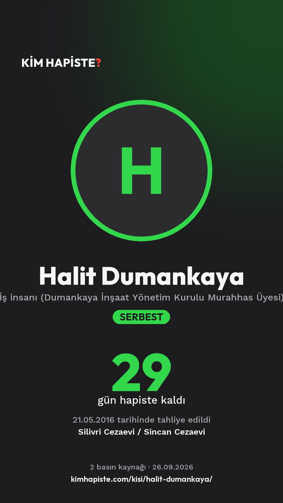 Halit Dumankaya paylaşım kartı