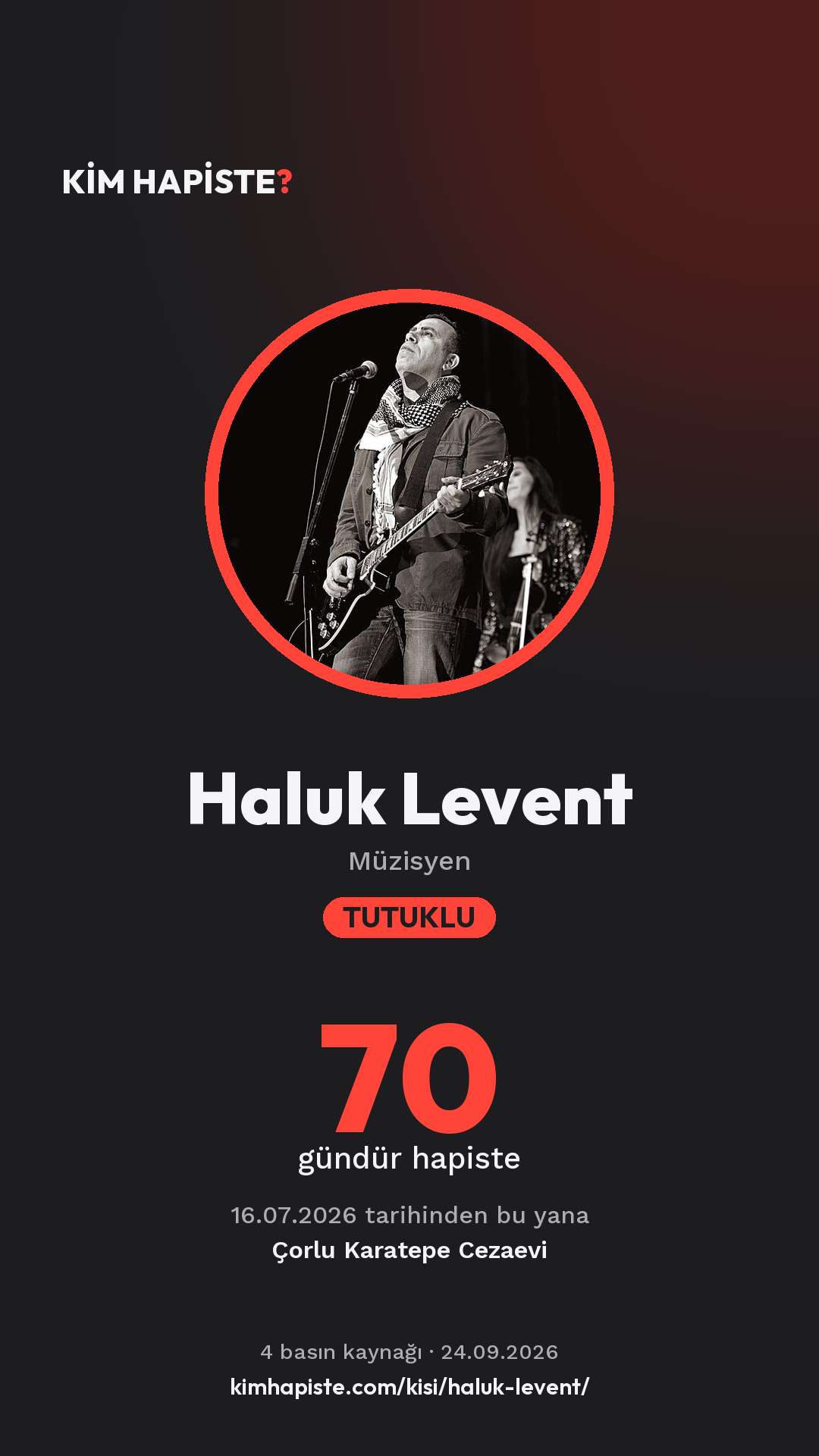 Haluk Levent paylaşım kartı