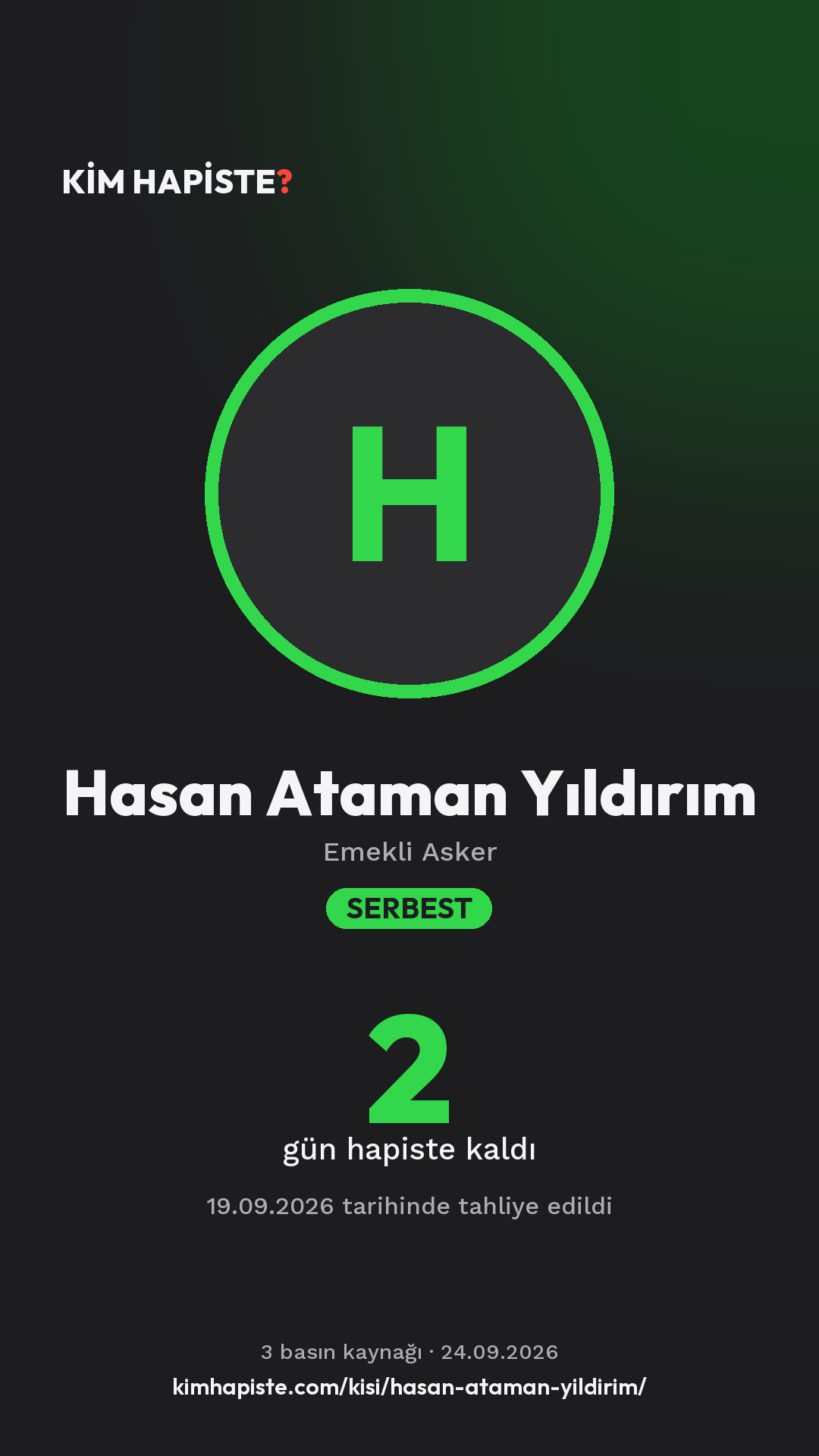 Hasan Ataman Yıldırım paylaşım kartı