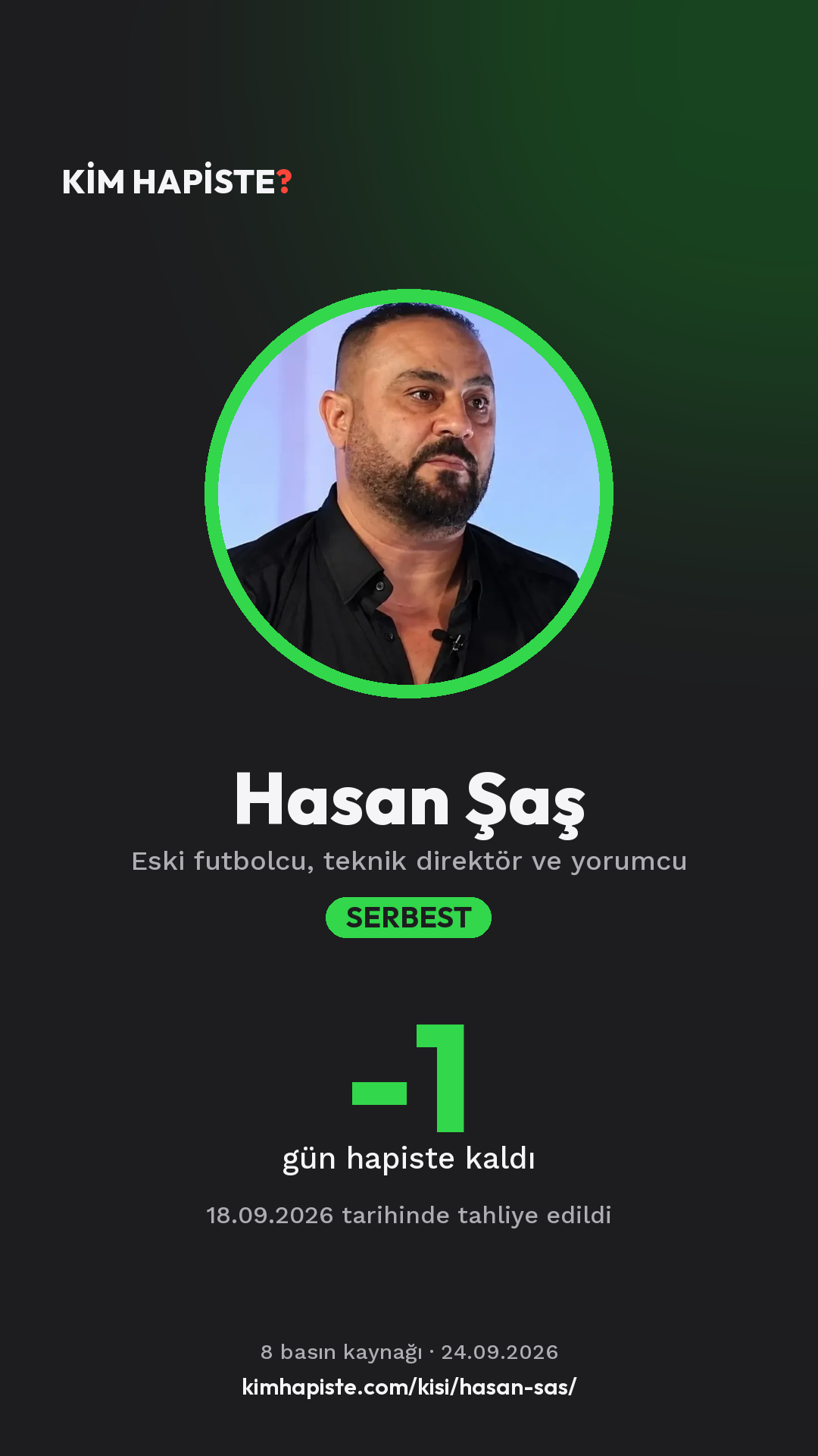 Hasan Şaş paylaşım kartı