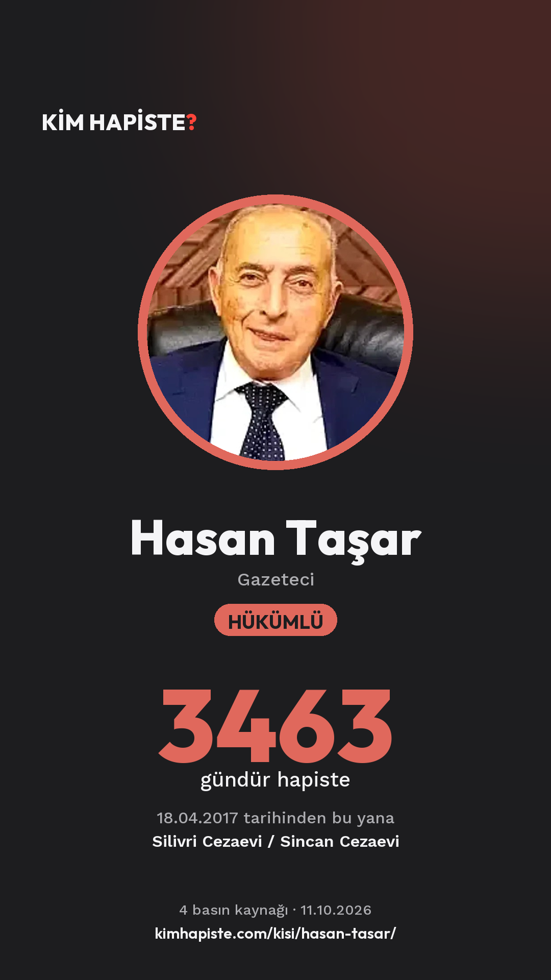 Hasan Taşar paylaşım kartı