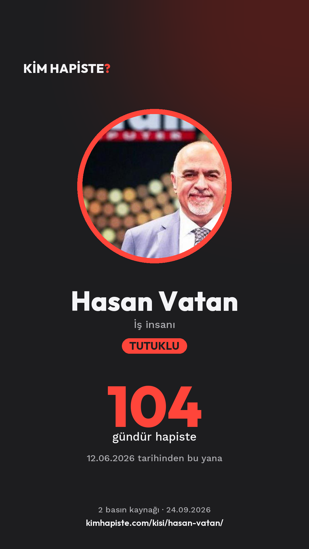 Hasan Vatan paylaşım kartı