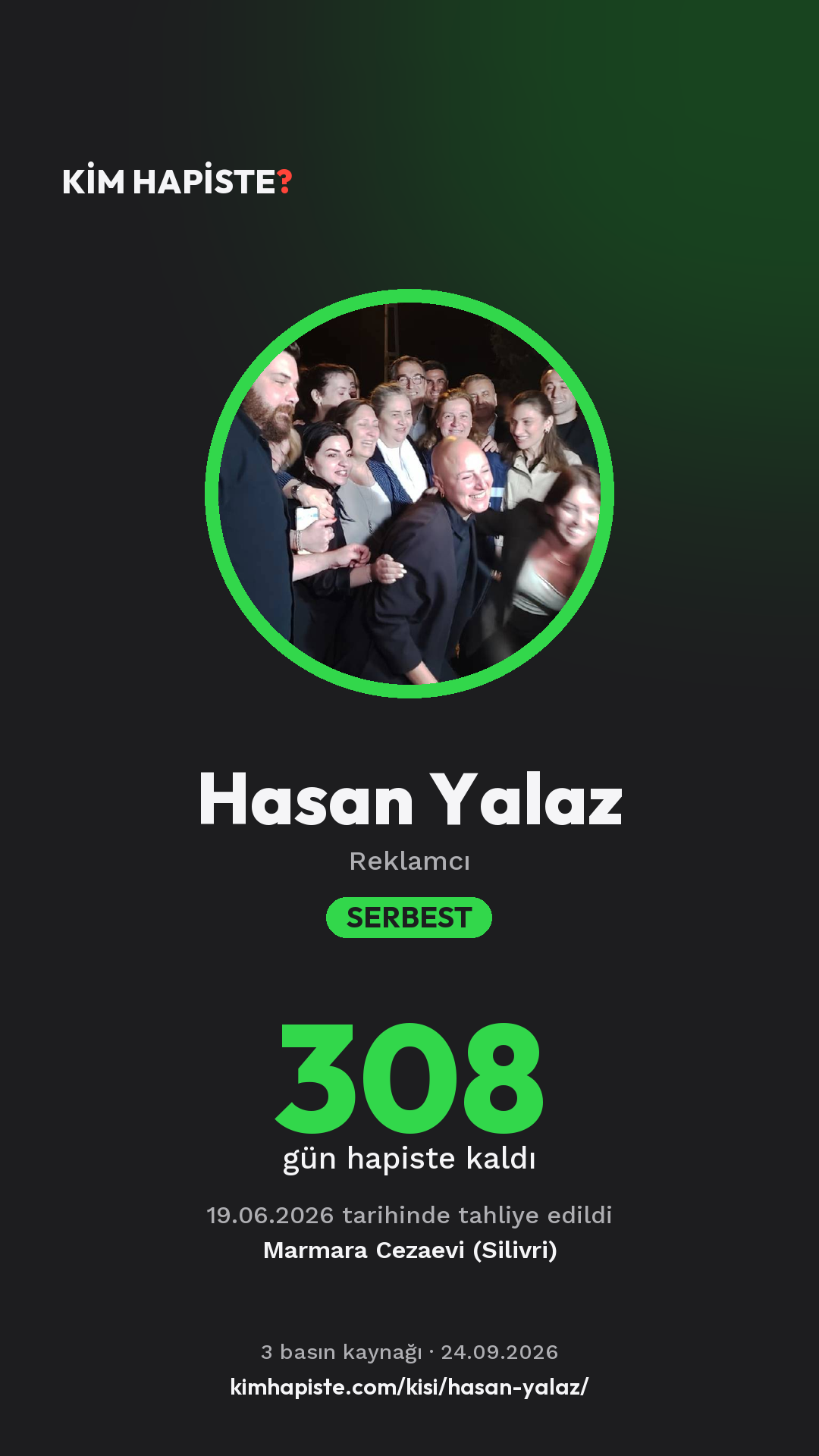 Hasan Yalaz paylaşım kartı