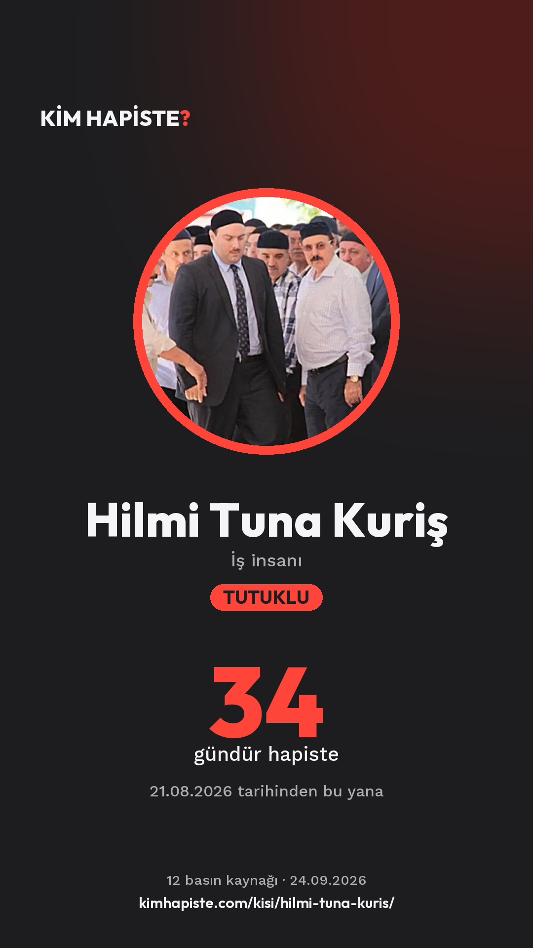 Hilmi Tuna Kuriş paylaşım kartı