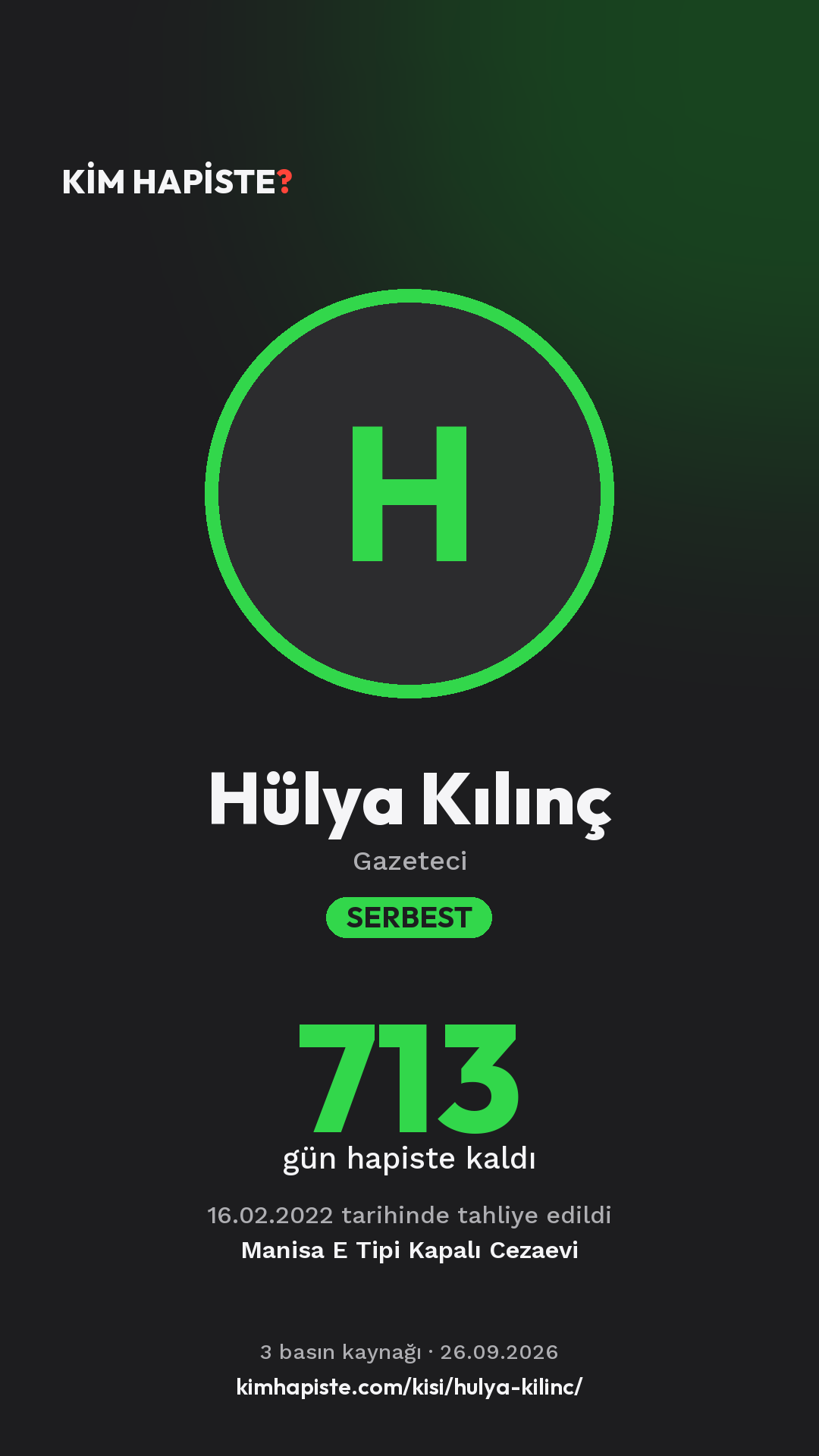 Hülya Kılınç paylaşım kartı