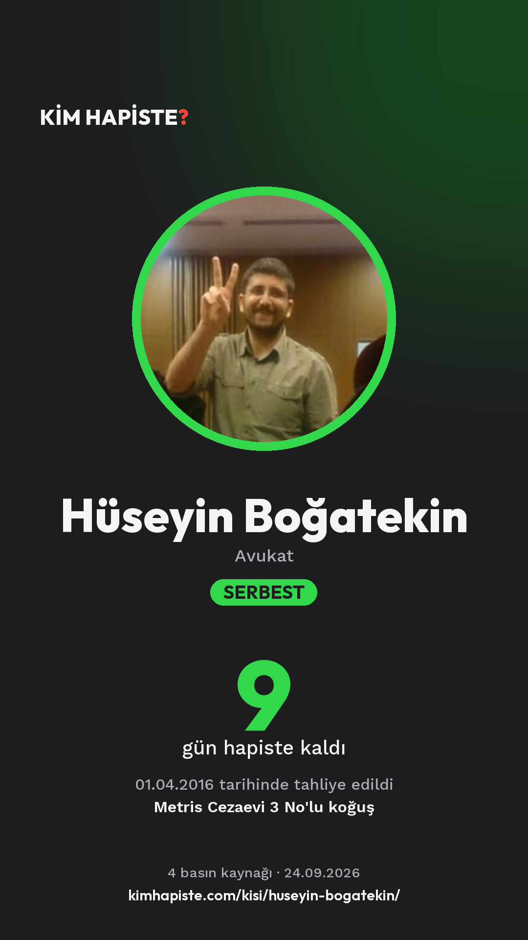 Hüseyin Boğatekin paylaşım kartı