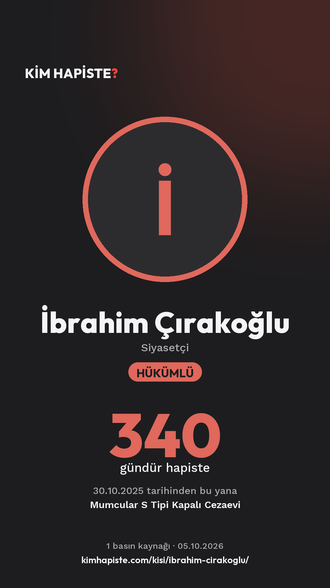 İbrahim Çırakoğlu paylaşım kartı