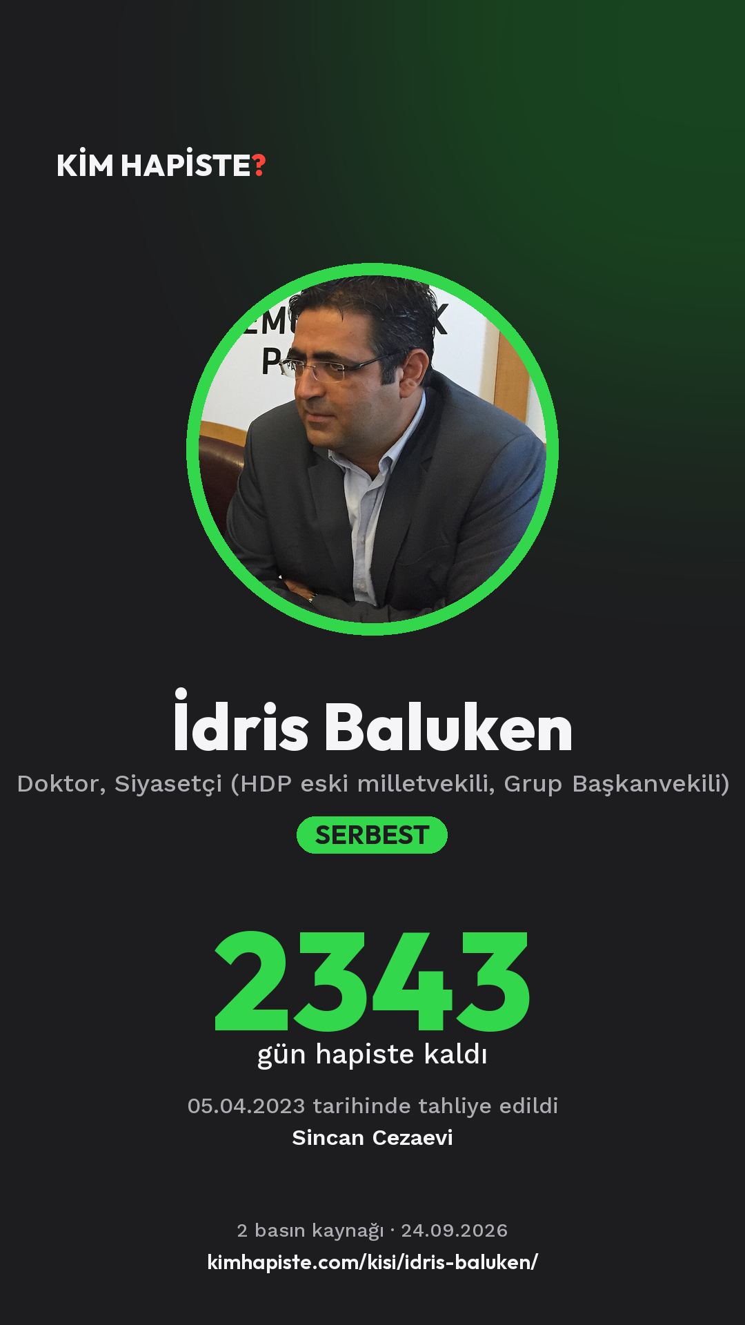 İdris Baluken paylaşım kartı