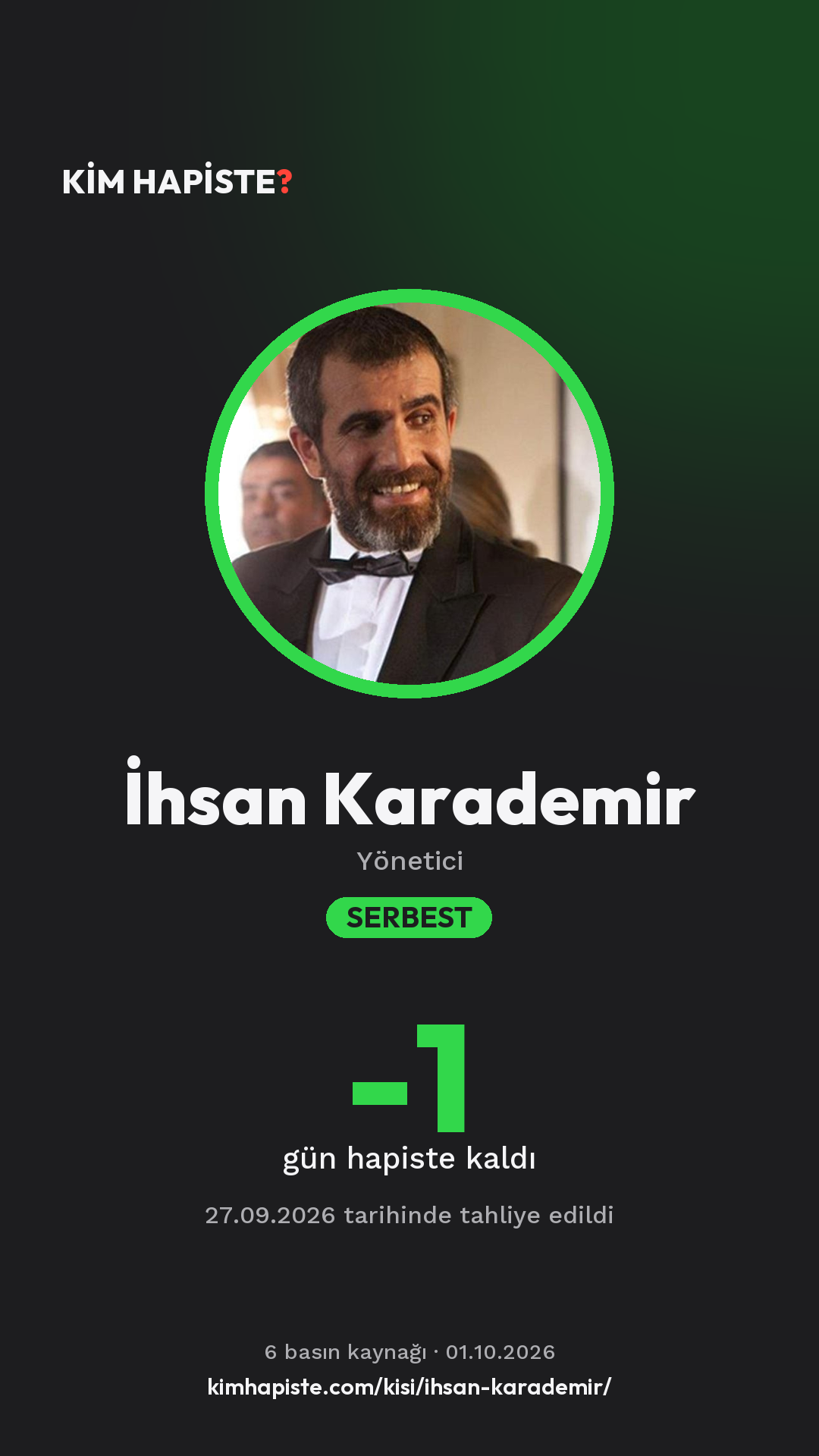 İhsan Karademir paylaşım kartı
