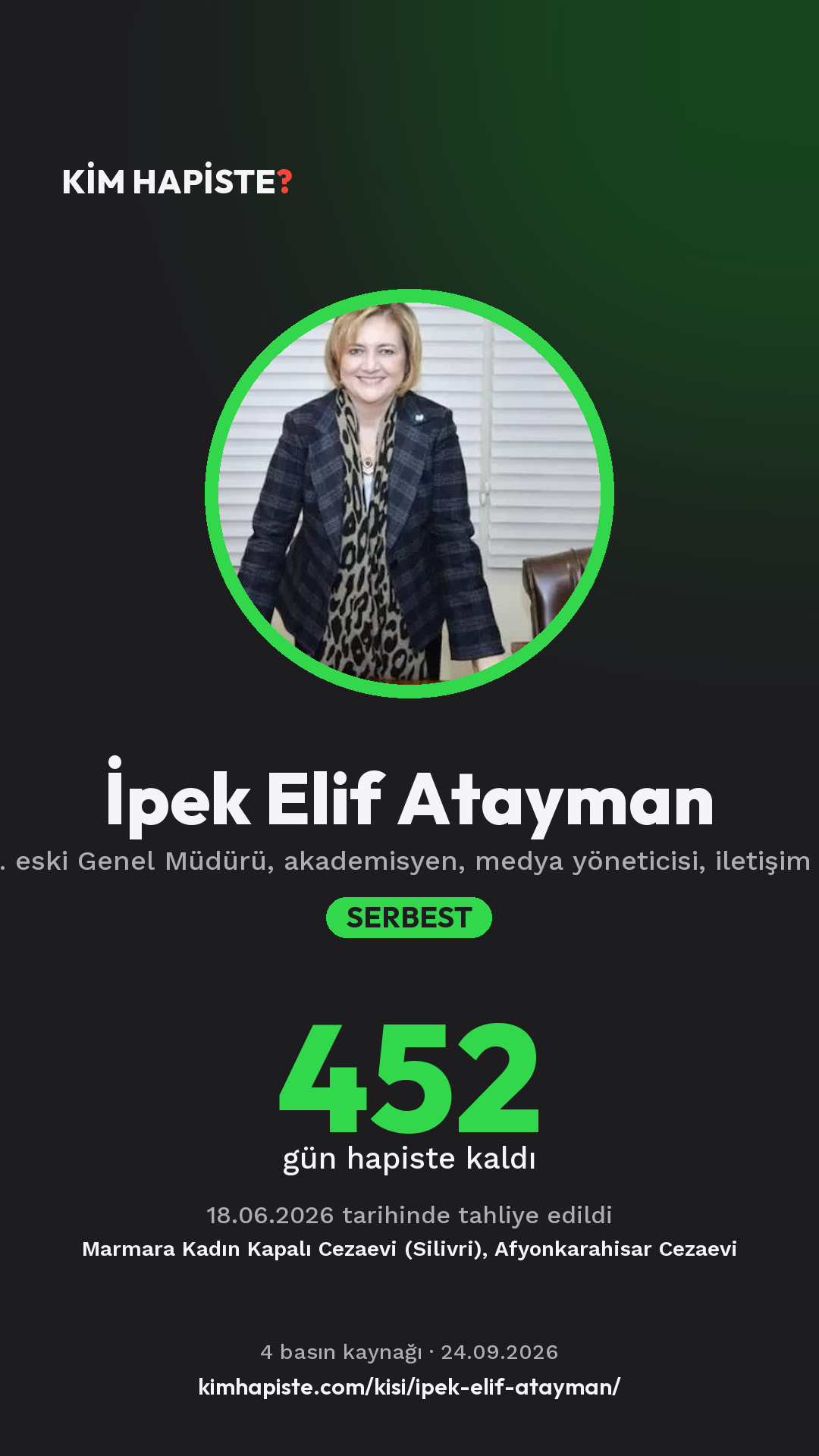 İpek Elif Atayman paylaşım kartı