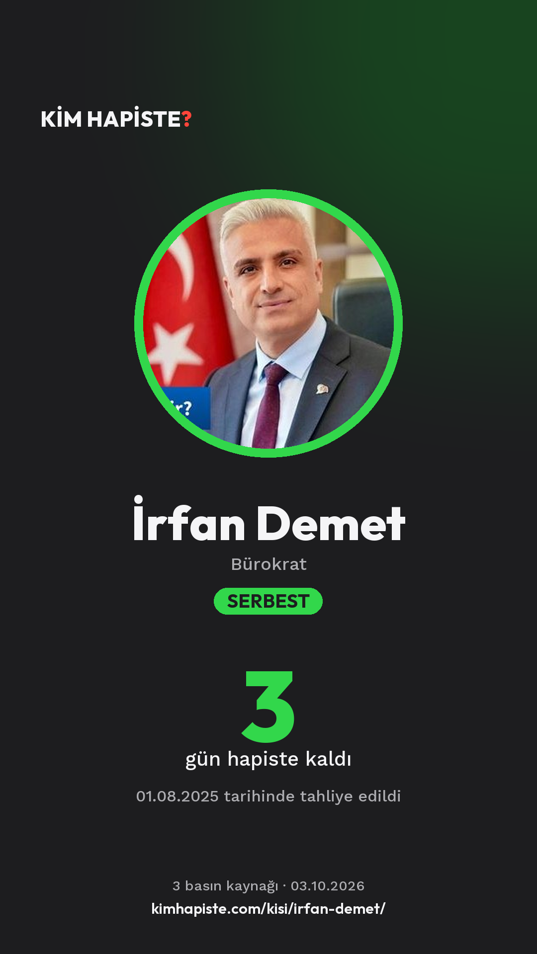 İrfan Demet paylaşım kartı