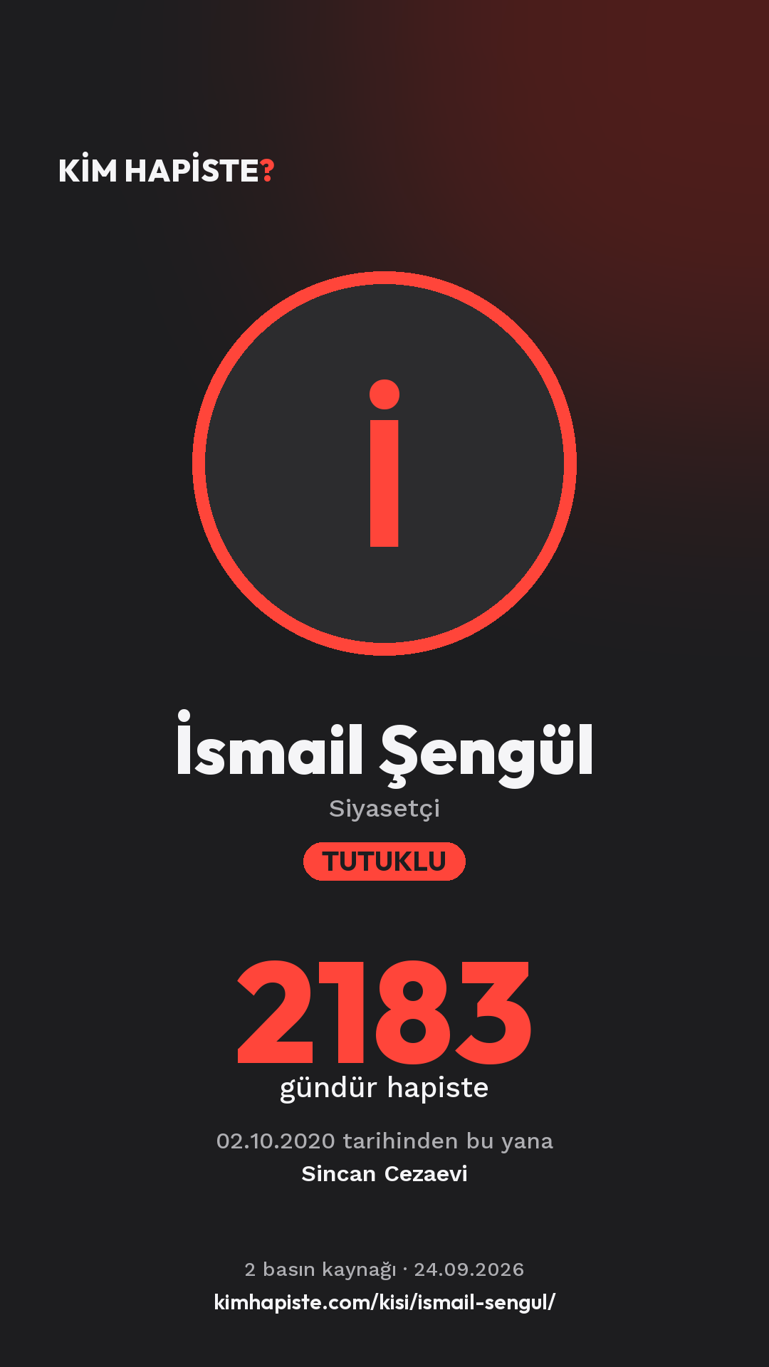 İsmail Şengül paylaşım kartı