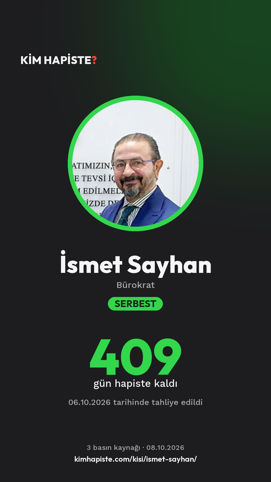İsmet Sayhan paylaşım kartı