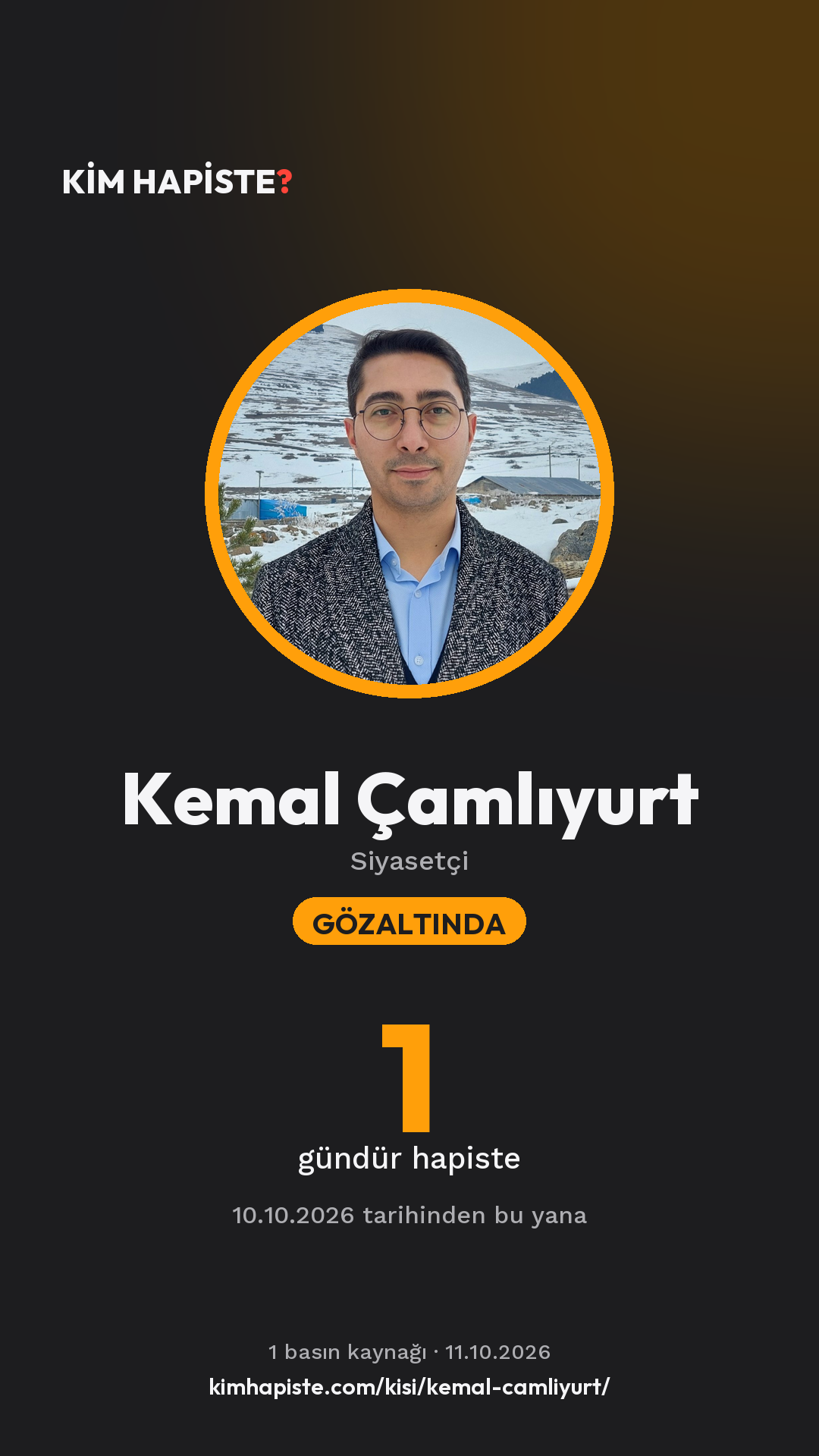 Kemal Çamlıyurt paylaşım kartı