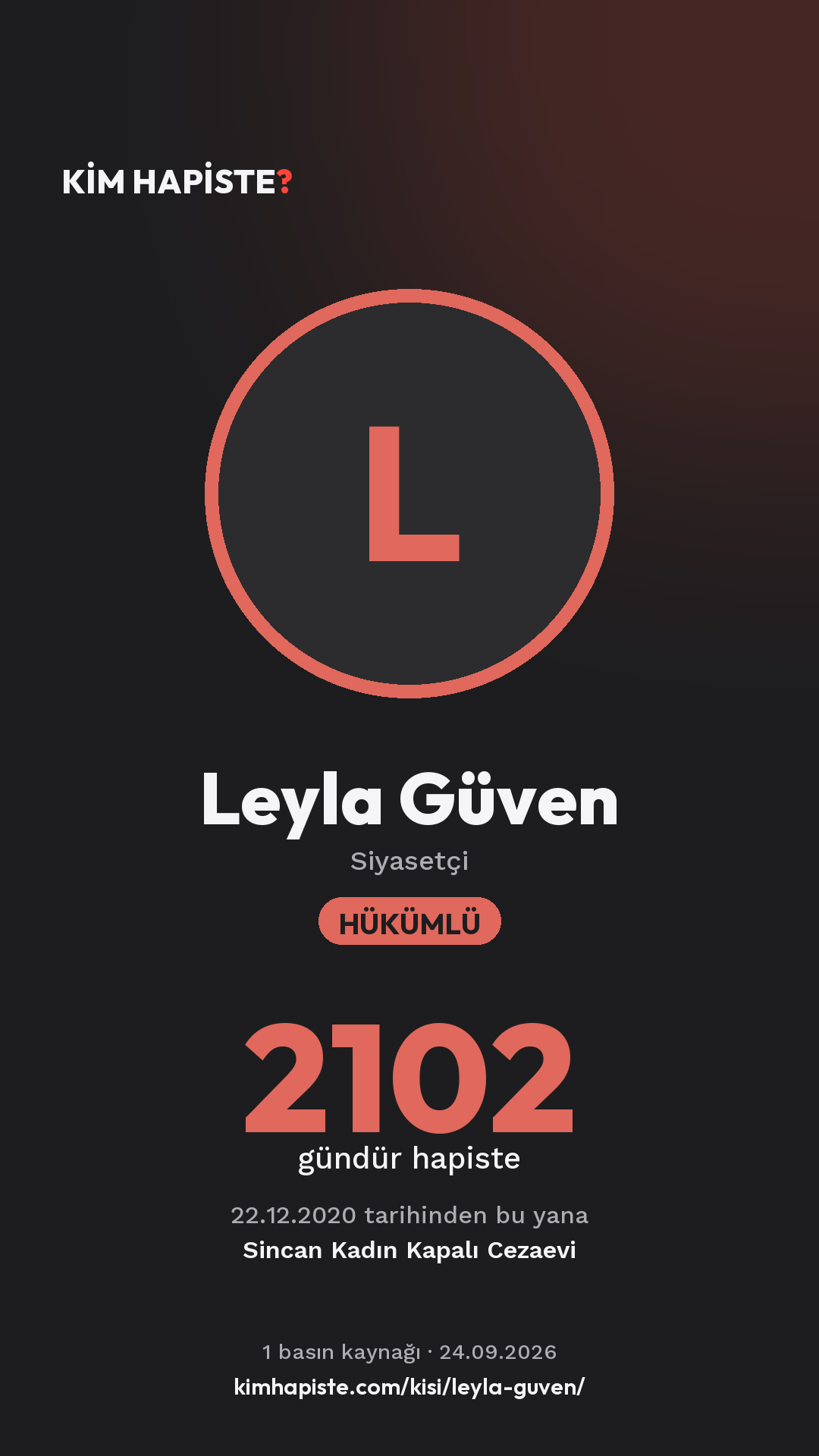 Leyla Güven paylaşım kartı
