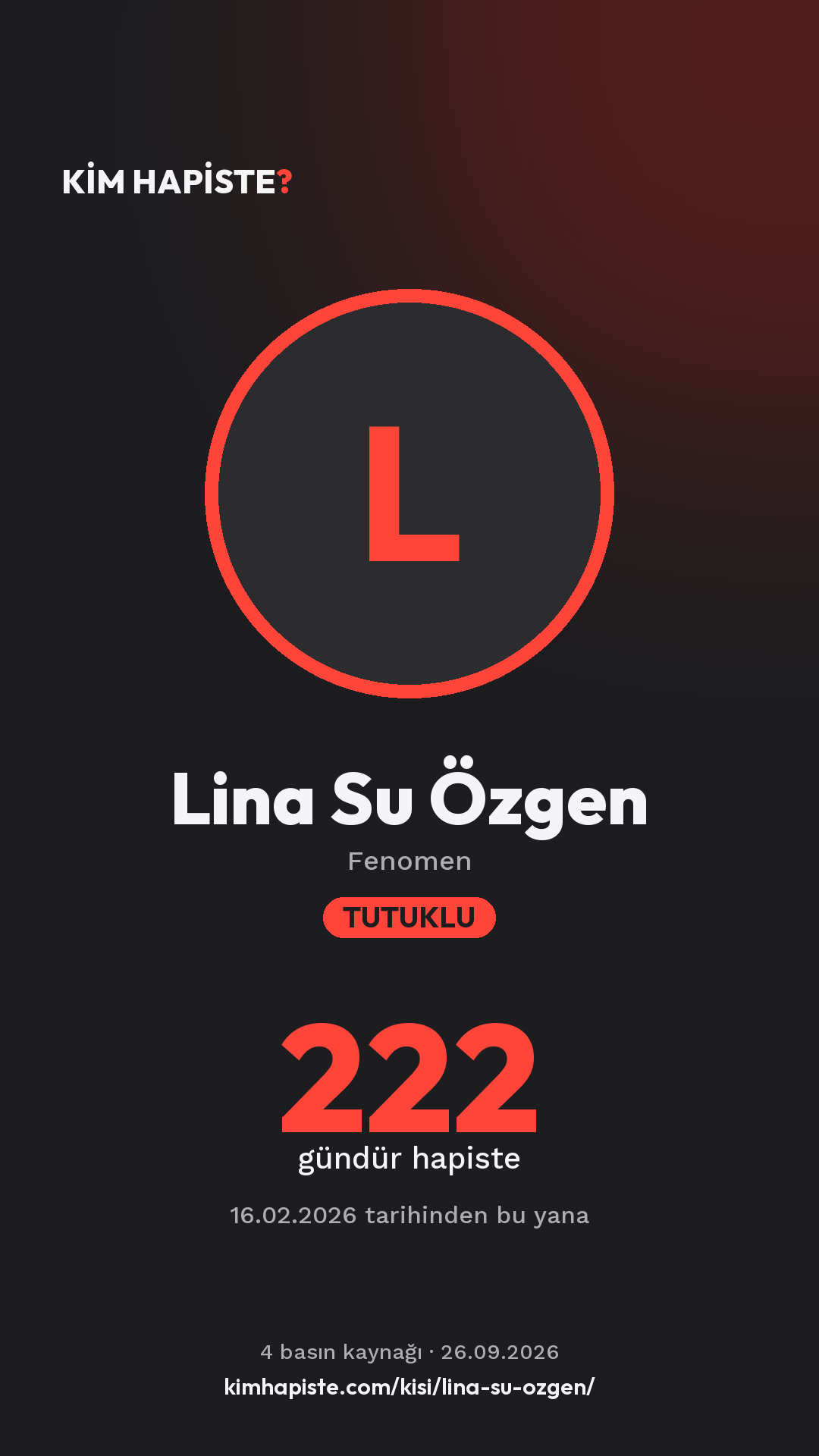 Lina Su Özgen paylaşım kartı