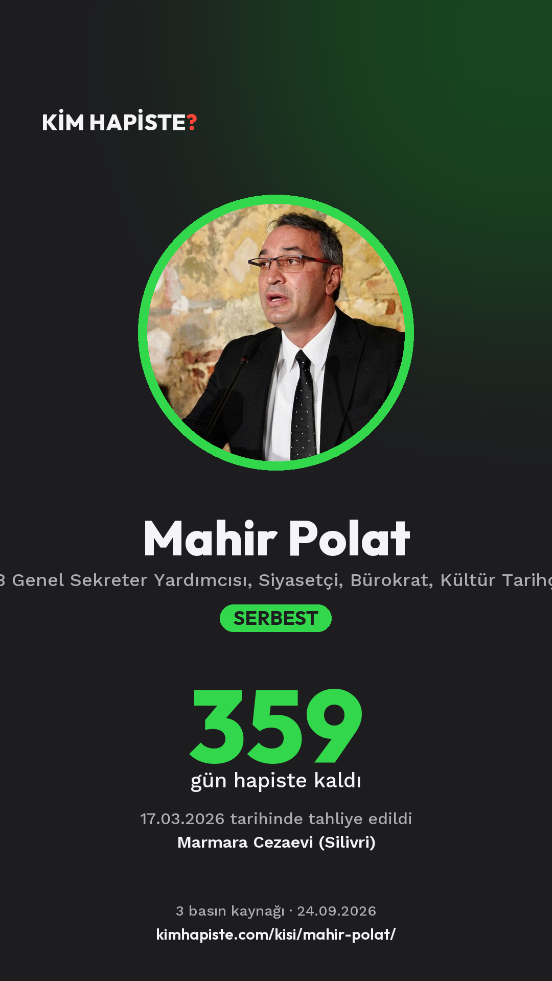 Mahir Polat paylaşım kartı
