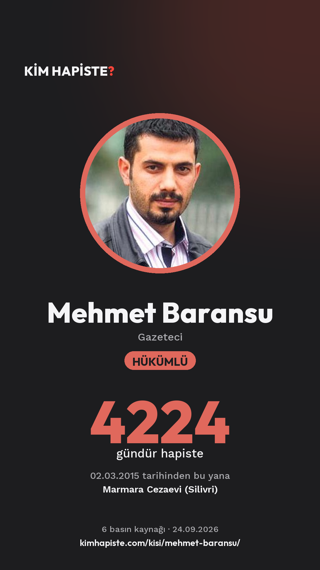 Mehmet Baransu paylaşım kartı