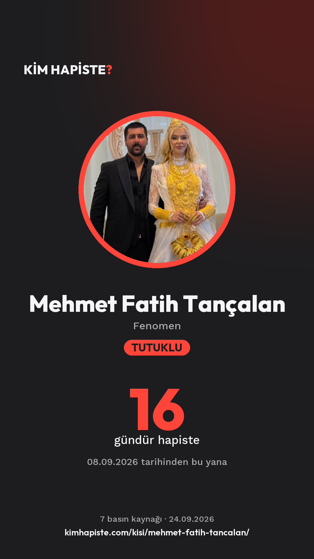 Mehmet Fatih Tançalan paylaşım kartı