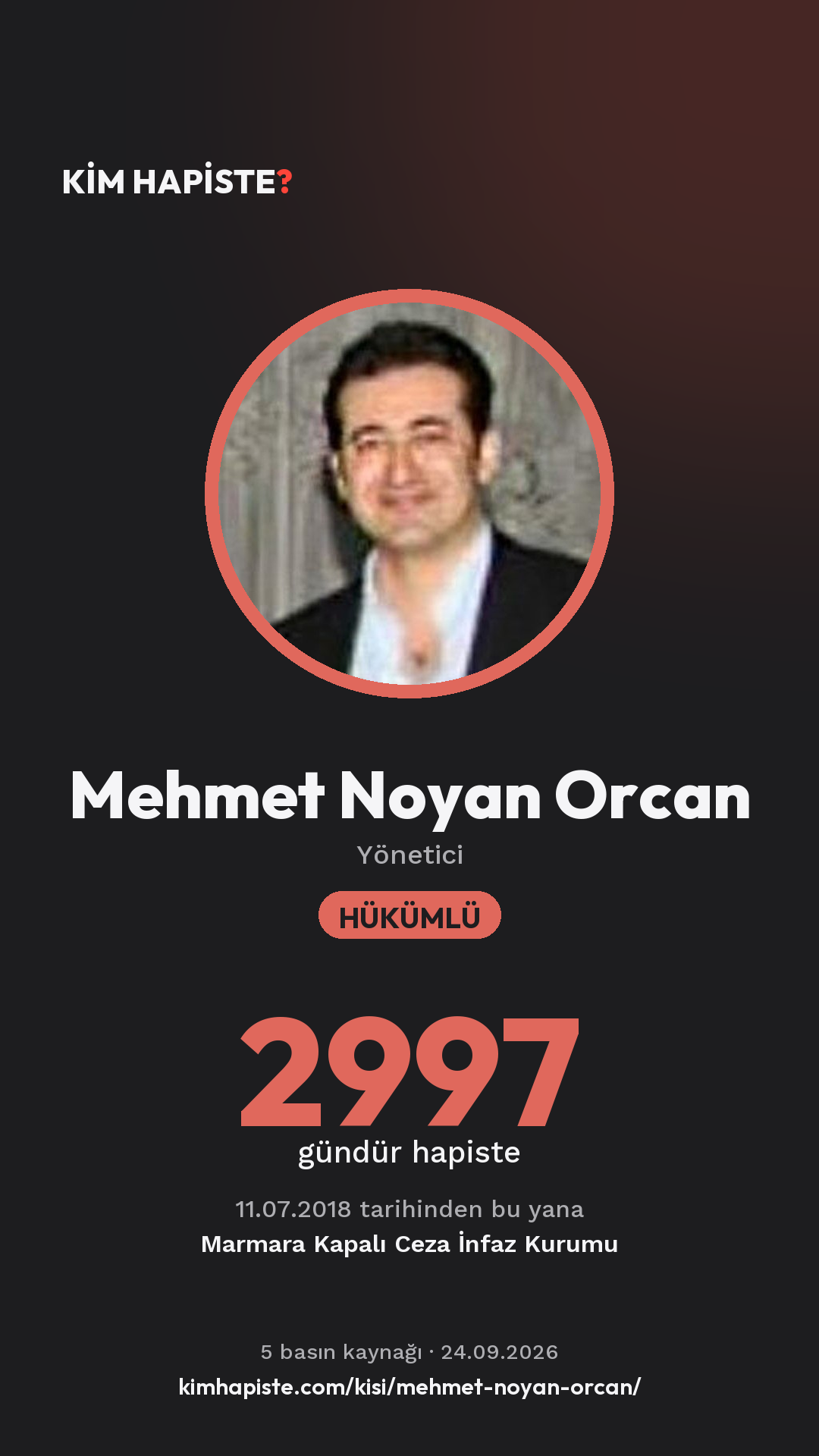 Mehmet Noyan Orcan paylaşım kartı