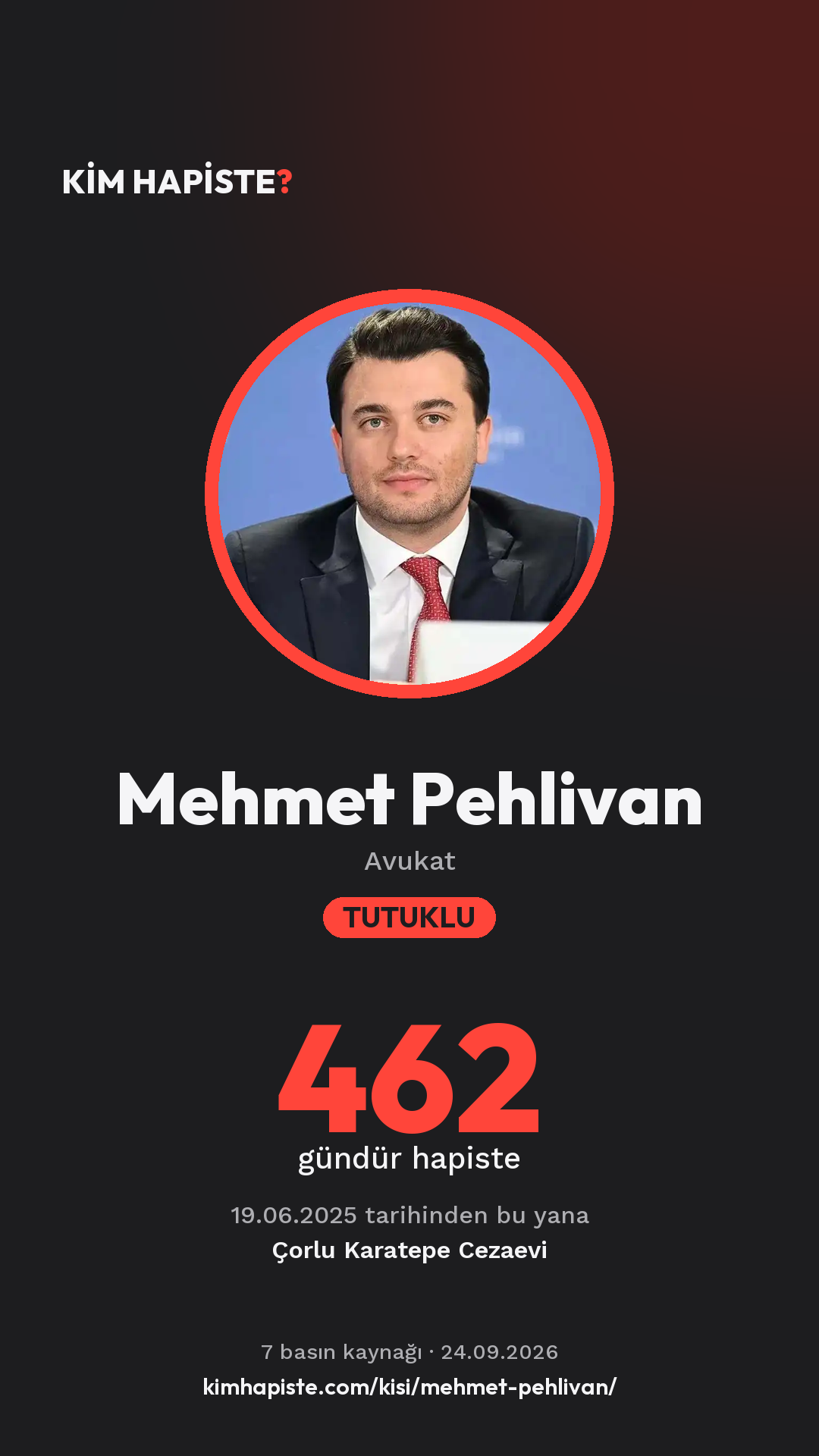 Mehmet Pehlivan paylaşım kartı