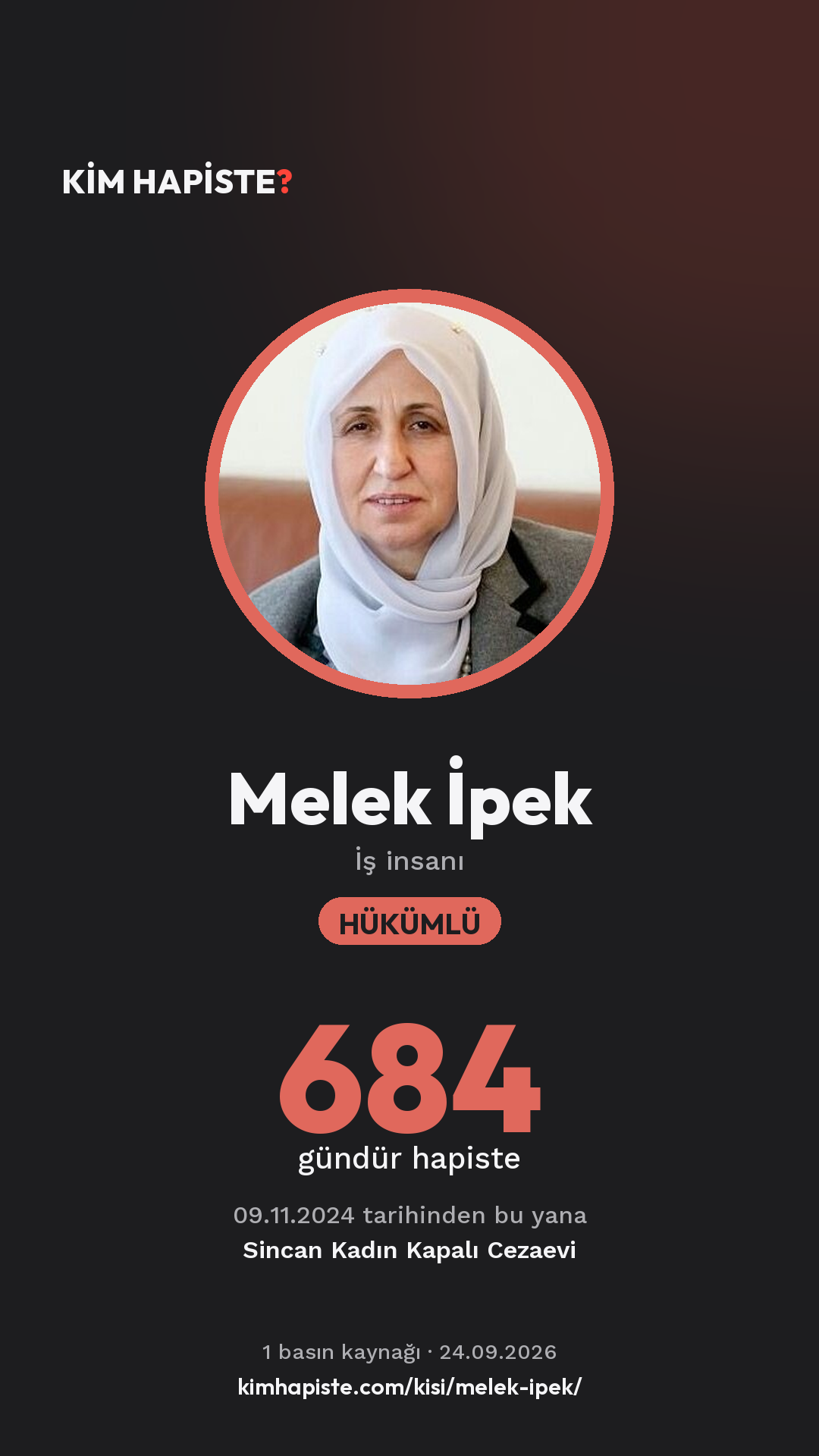 Melek İpek paylaşım kartı