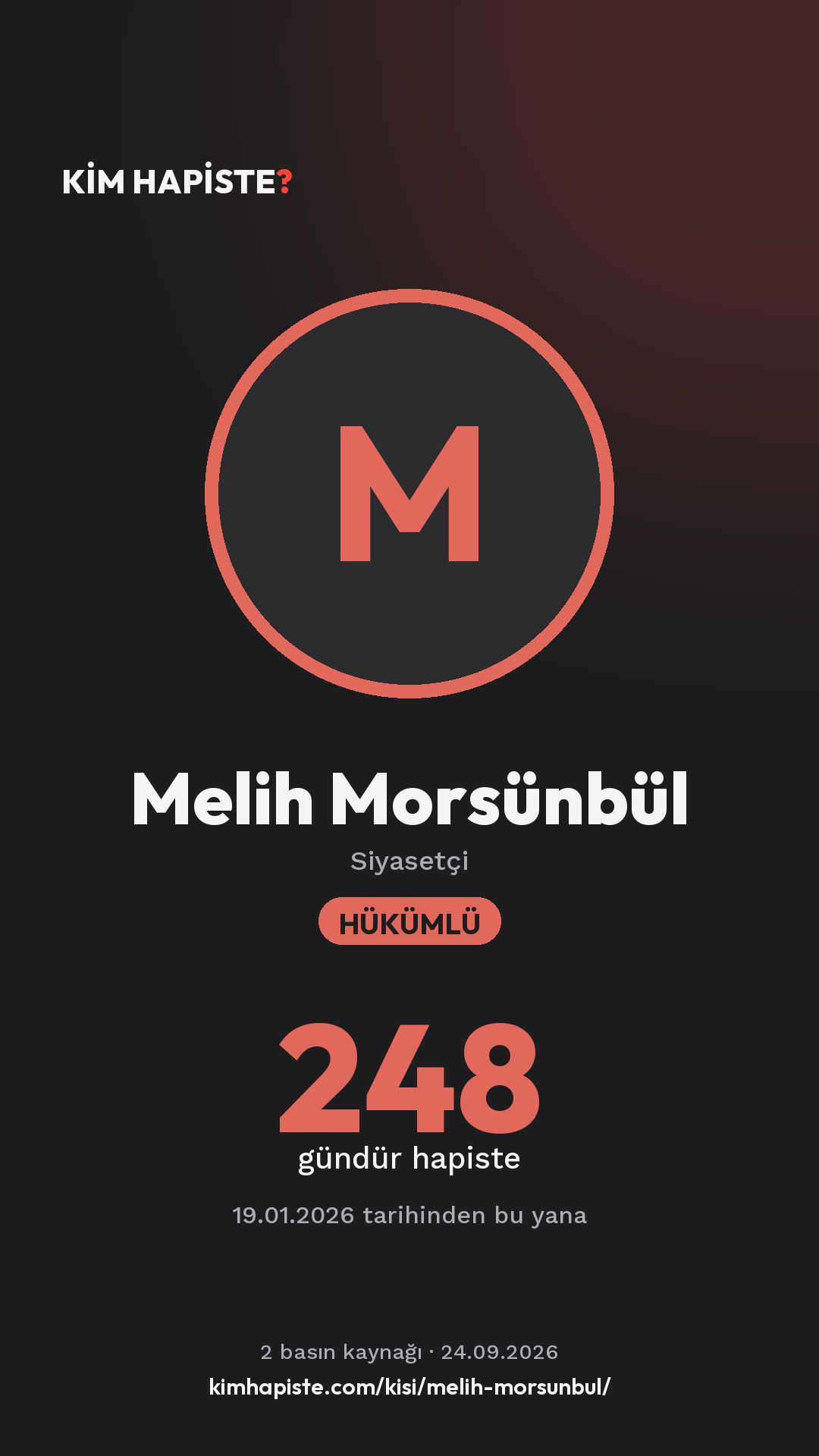 Melih Morsünbül paylaşım kartı