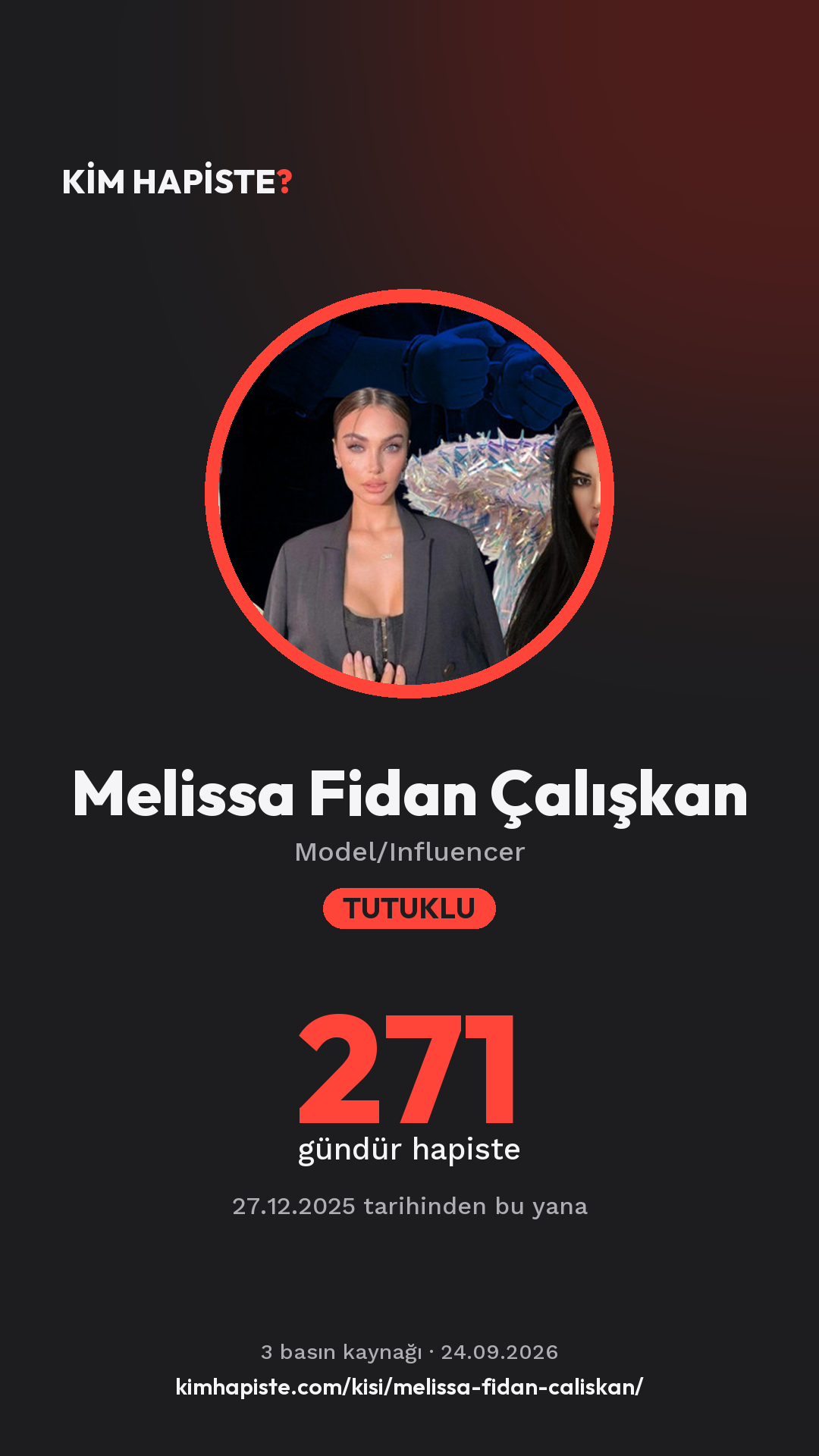 Melissa Fidan Çalışkan paylaşım kartı