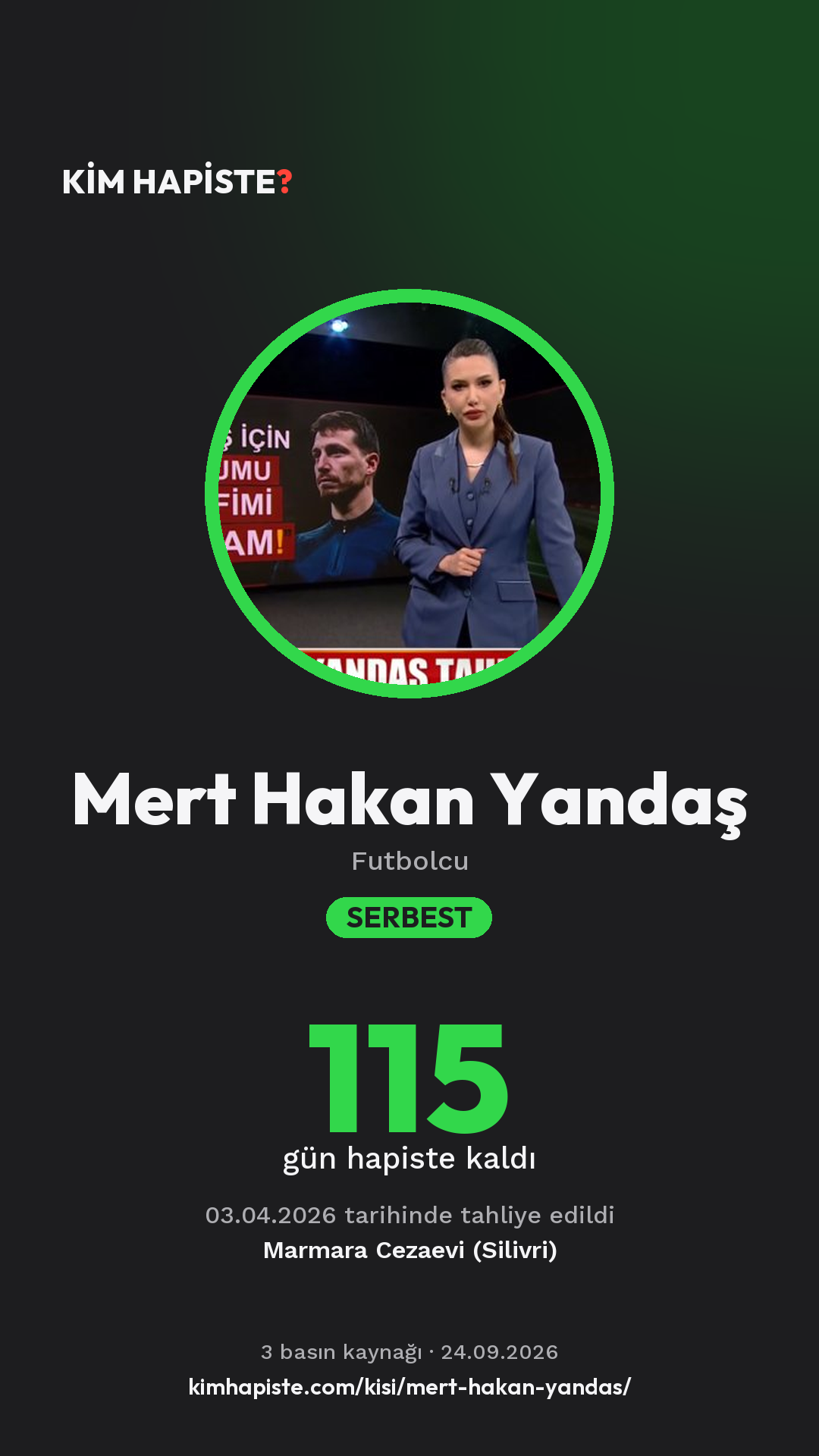 Mert Hakan Yandaş paylaşım kartı