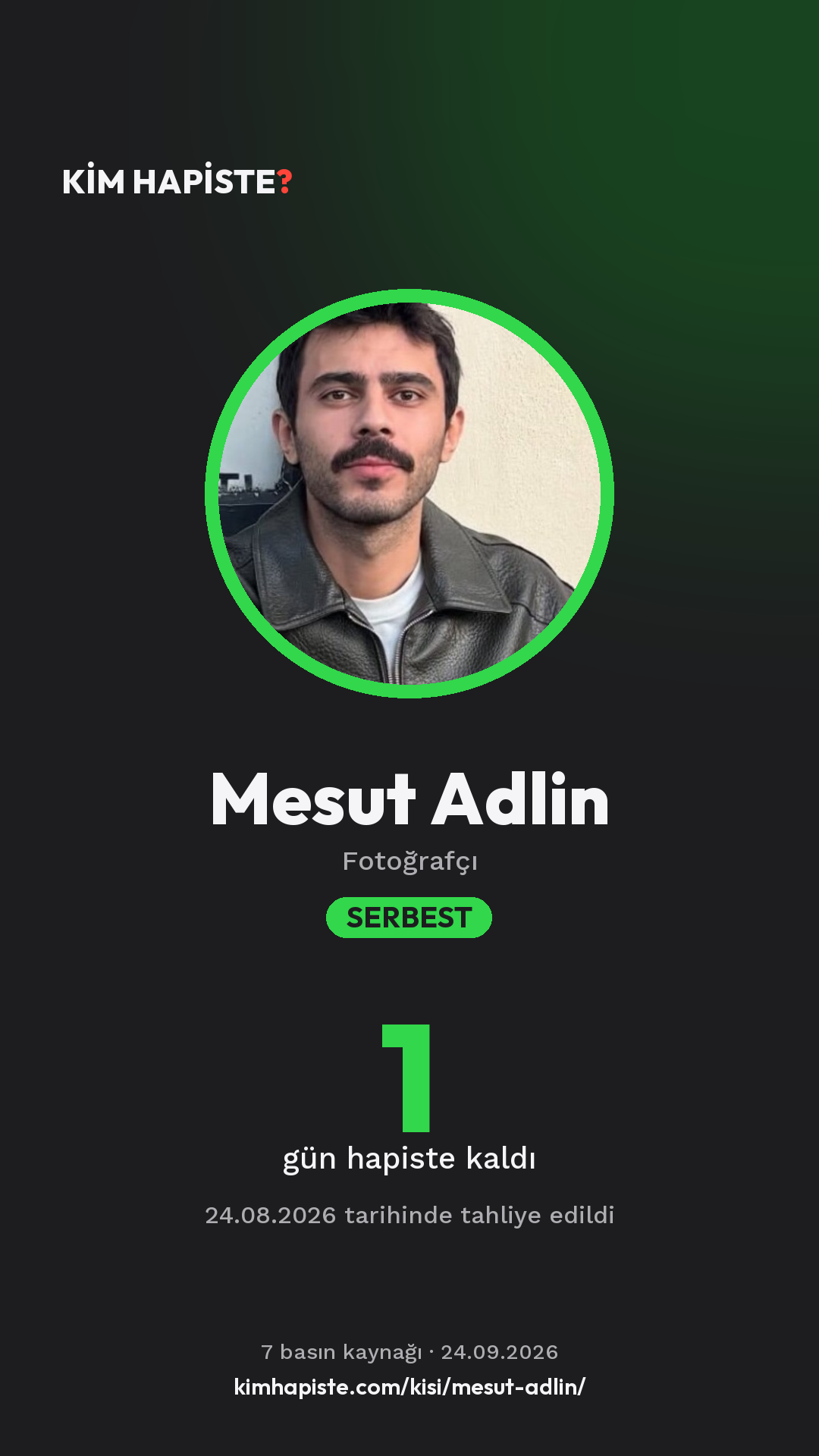 Mesut Adlin paylaşım kartı