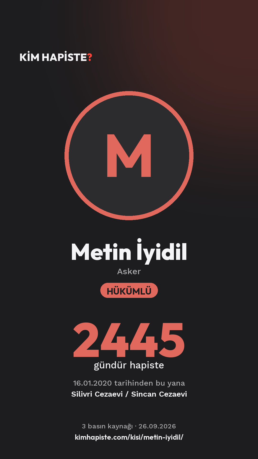 Metin İyidil paylaşım kartı