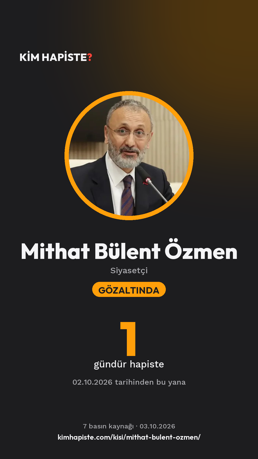 Mithat Bülent Özmen paylaşım kartı
