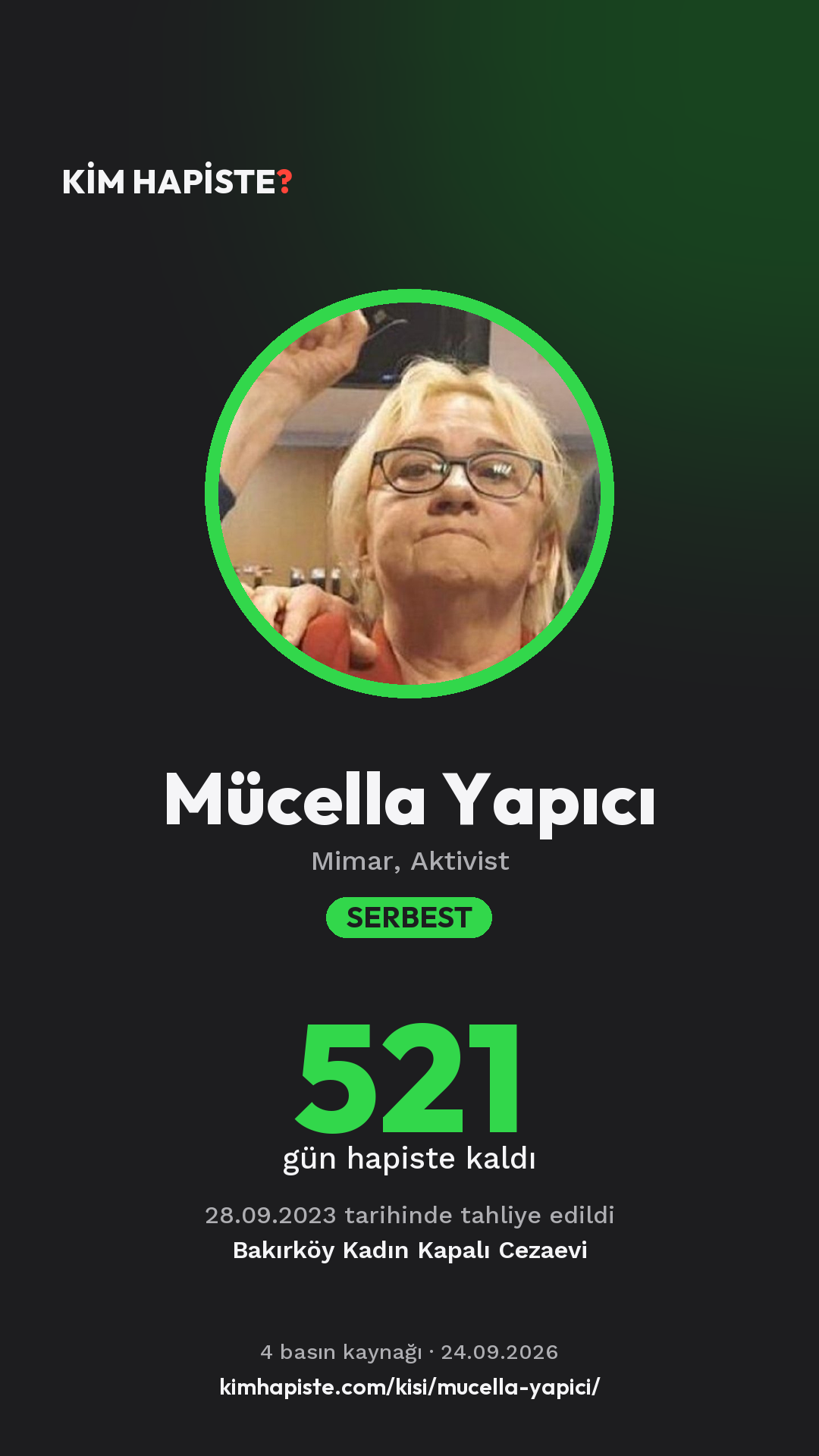 Mücella Yapıcı paylaşım kartı