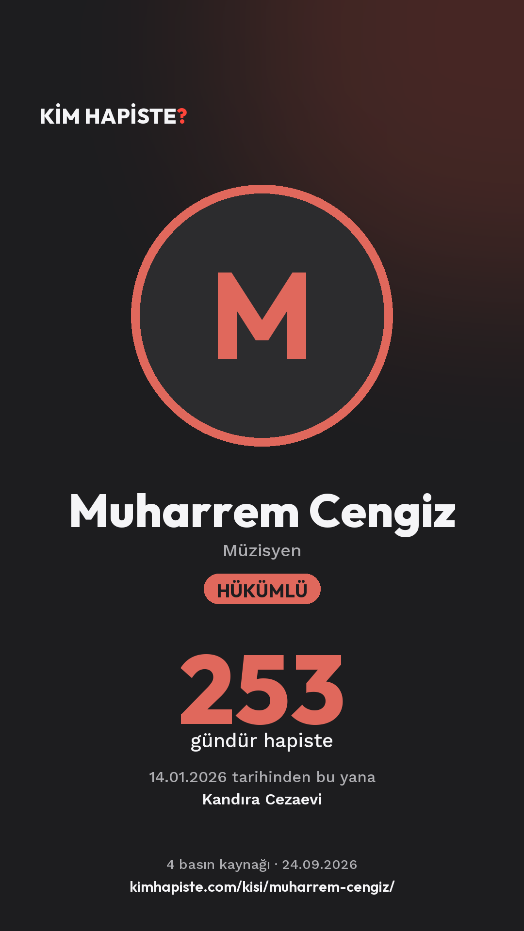Muharrem Cengiz paylaşım kartı