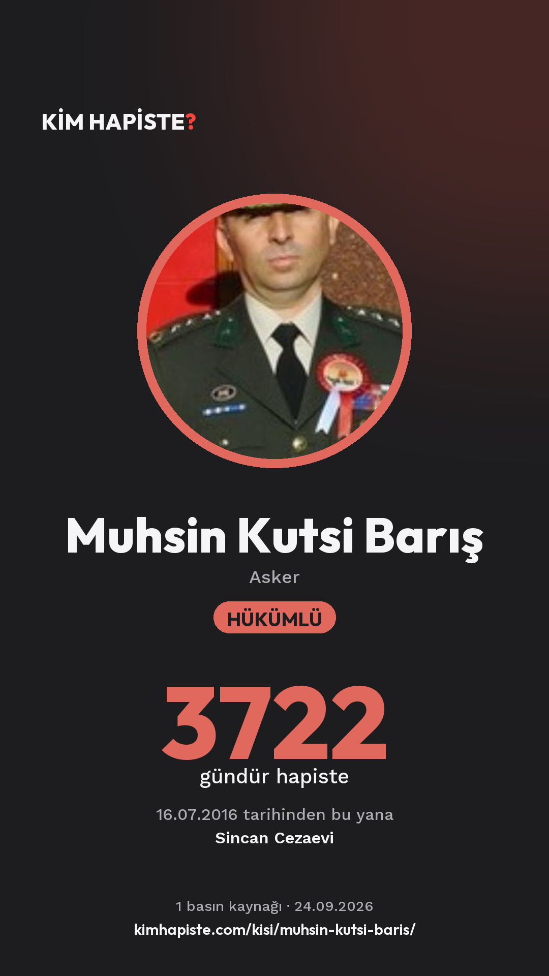 Muhsin Kutsi Barış paylaşım kartı