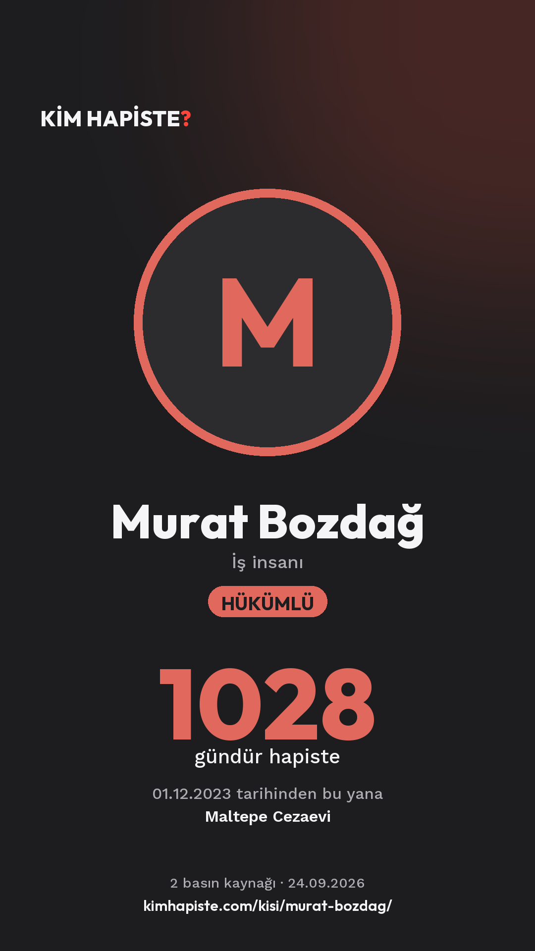 Murat Bozdağ paylaşım kartı