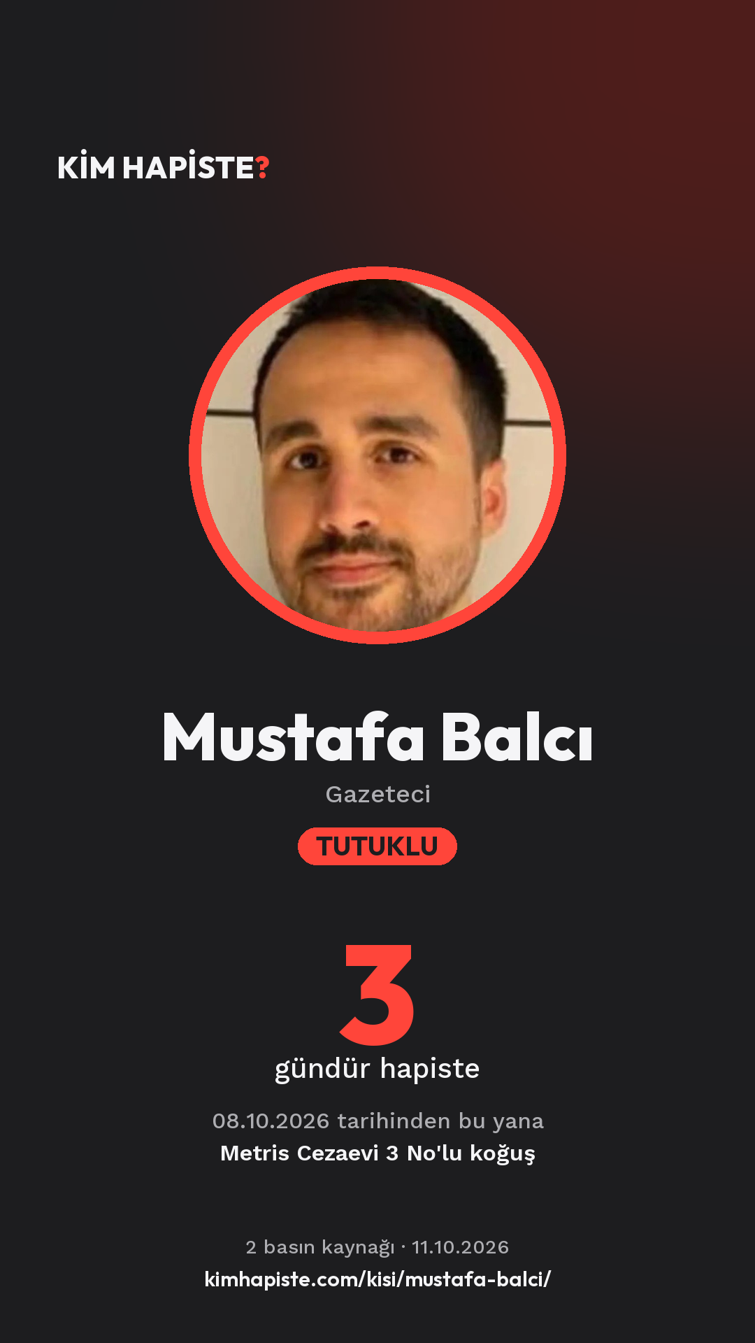 Mustafa Balcı paylaşım kartı