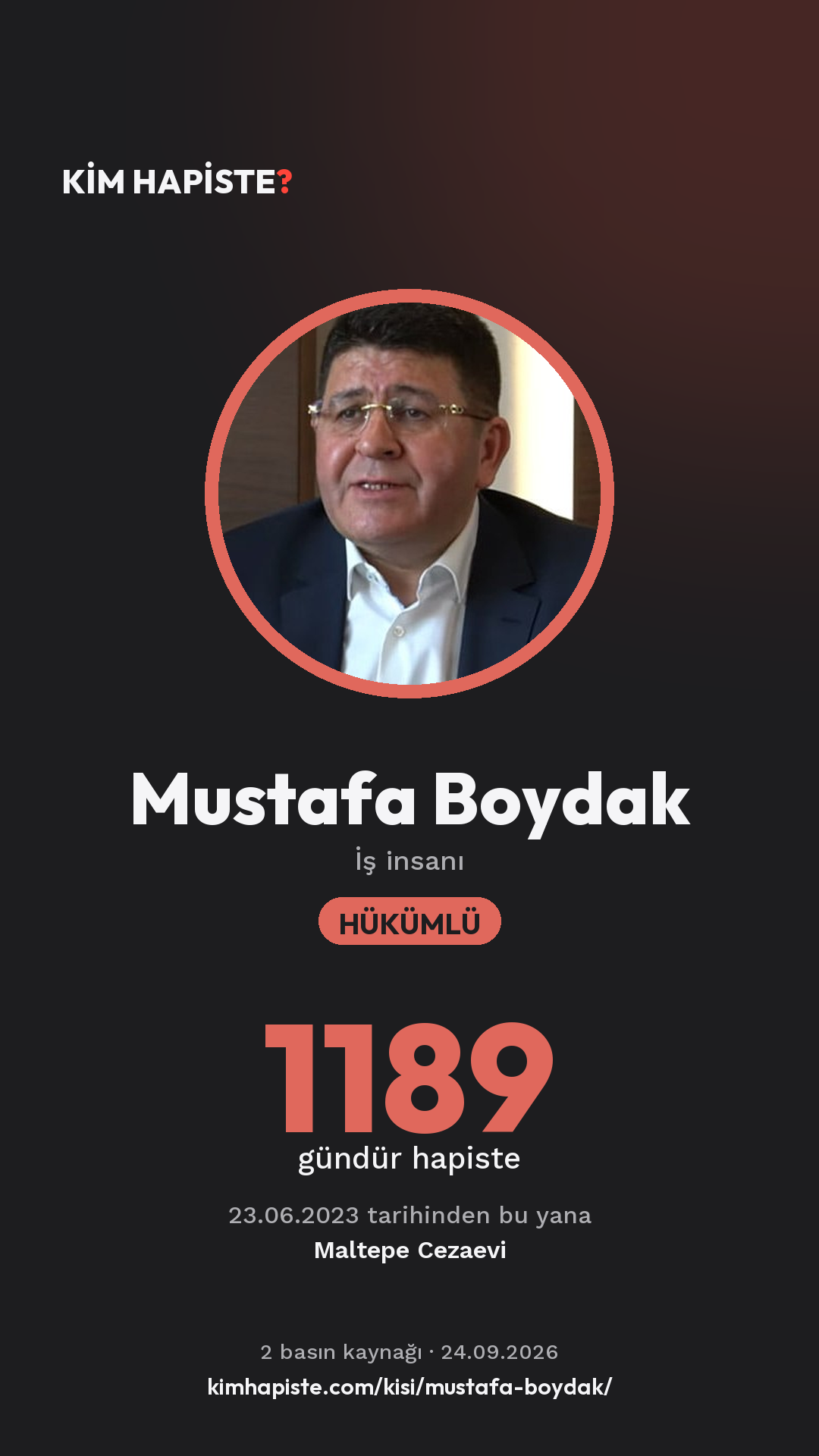 Mustafa Boydak paylaşım kartı