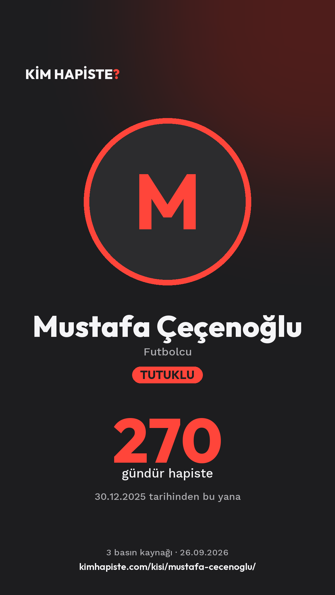 Mustafa Çeçenoğlu paylaşım kartı