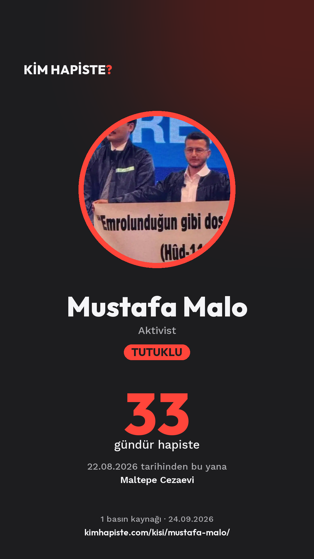 Mustafa Malo paylaşım kartı