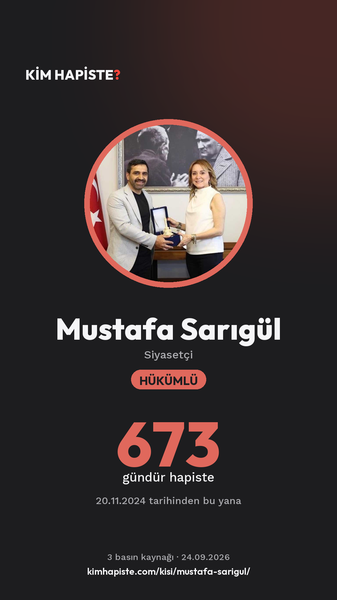 Mustafa Sarıgül paylaşım kartı