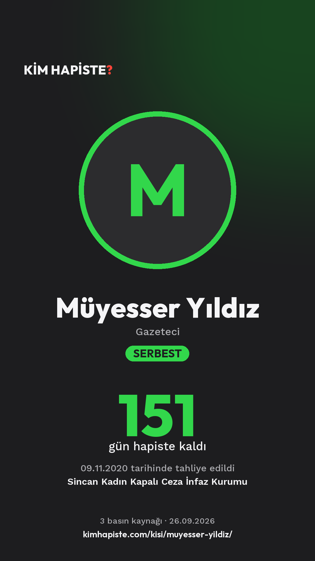 Müyesser Yıldız paylaşım kartı