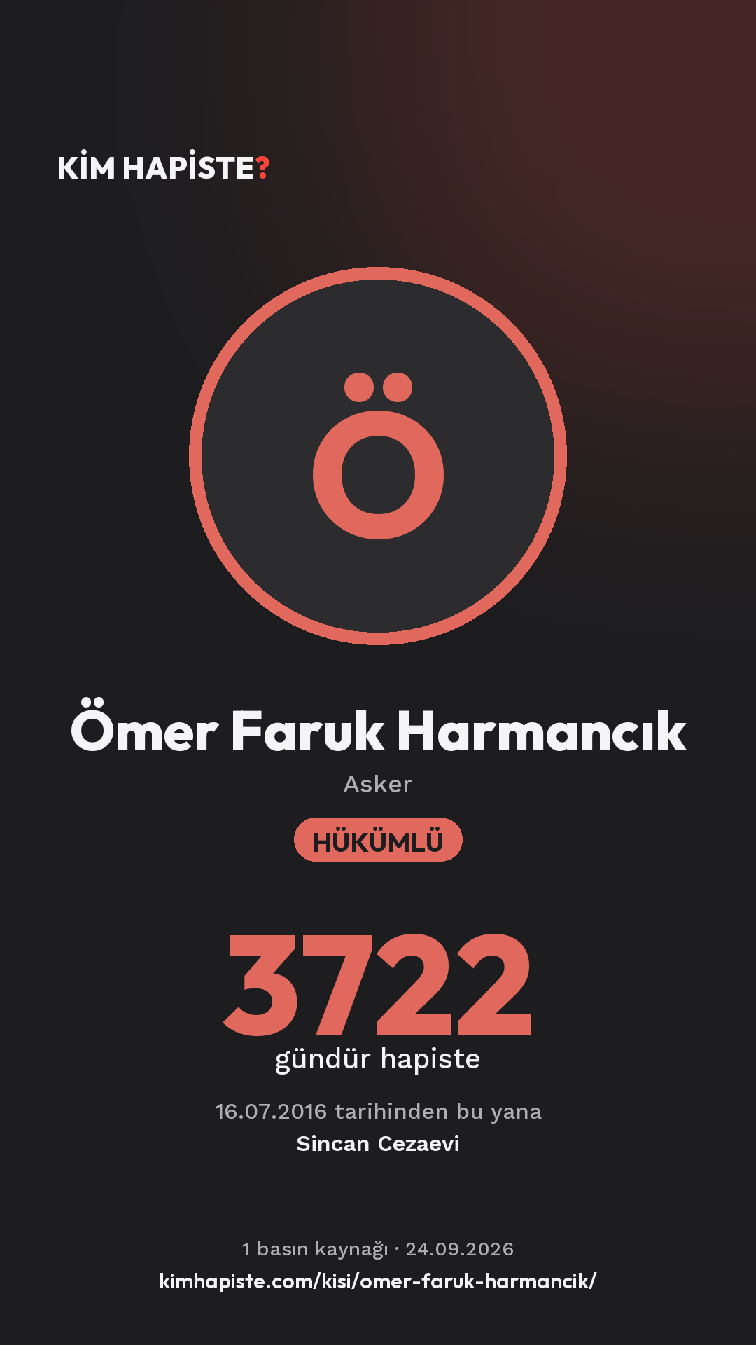 Ömer Faruk Harmancık paylaşım kartı