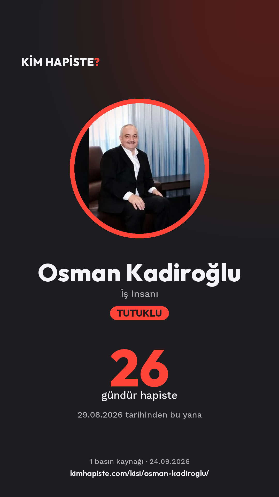Osman Kadiroğlu paylaşım kartı