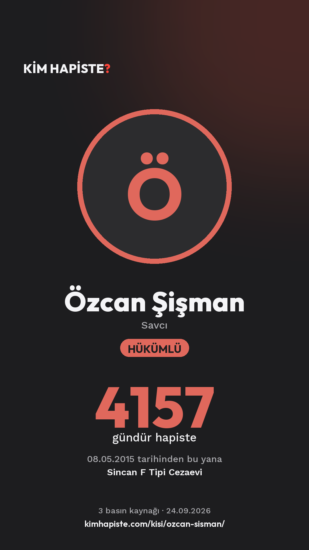 Özcan Şişman paylaşım kartı