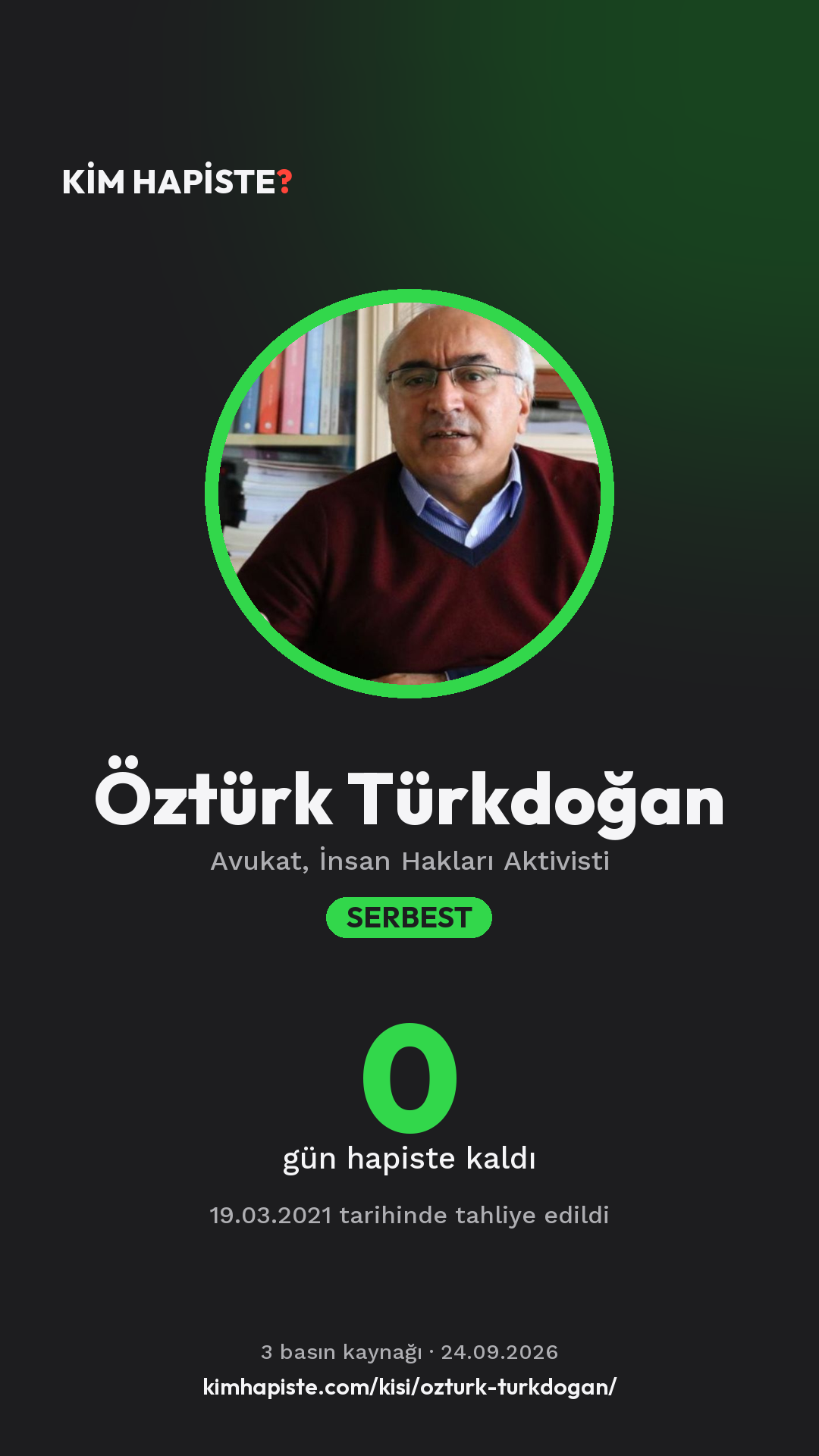 Öztürk Türkdoğan paylaşım kartı