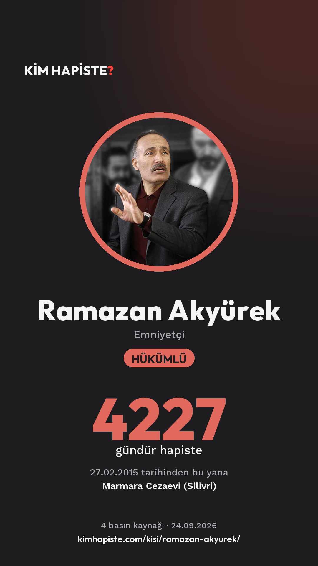 Ramazan Akyürek paylaşım kartı