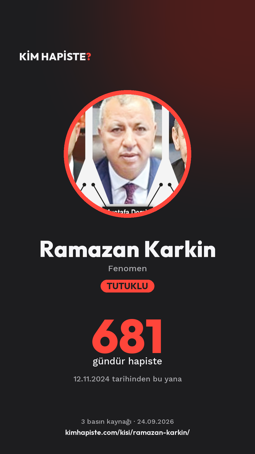 Ramazan Karkin paylaşım kartı