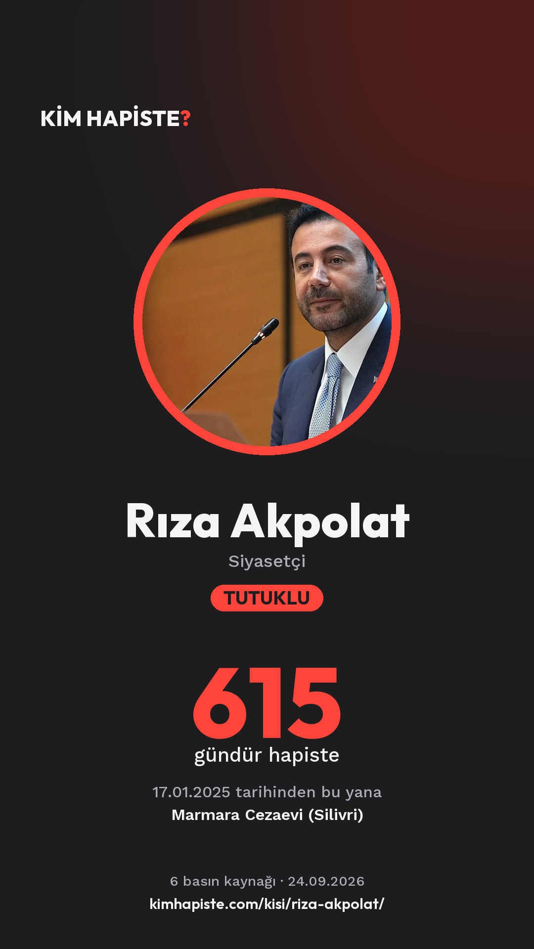Rıza Akpolat paylaşım kartı